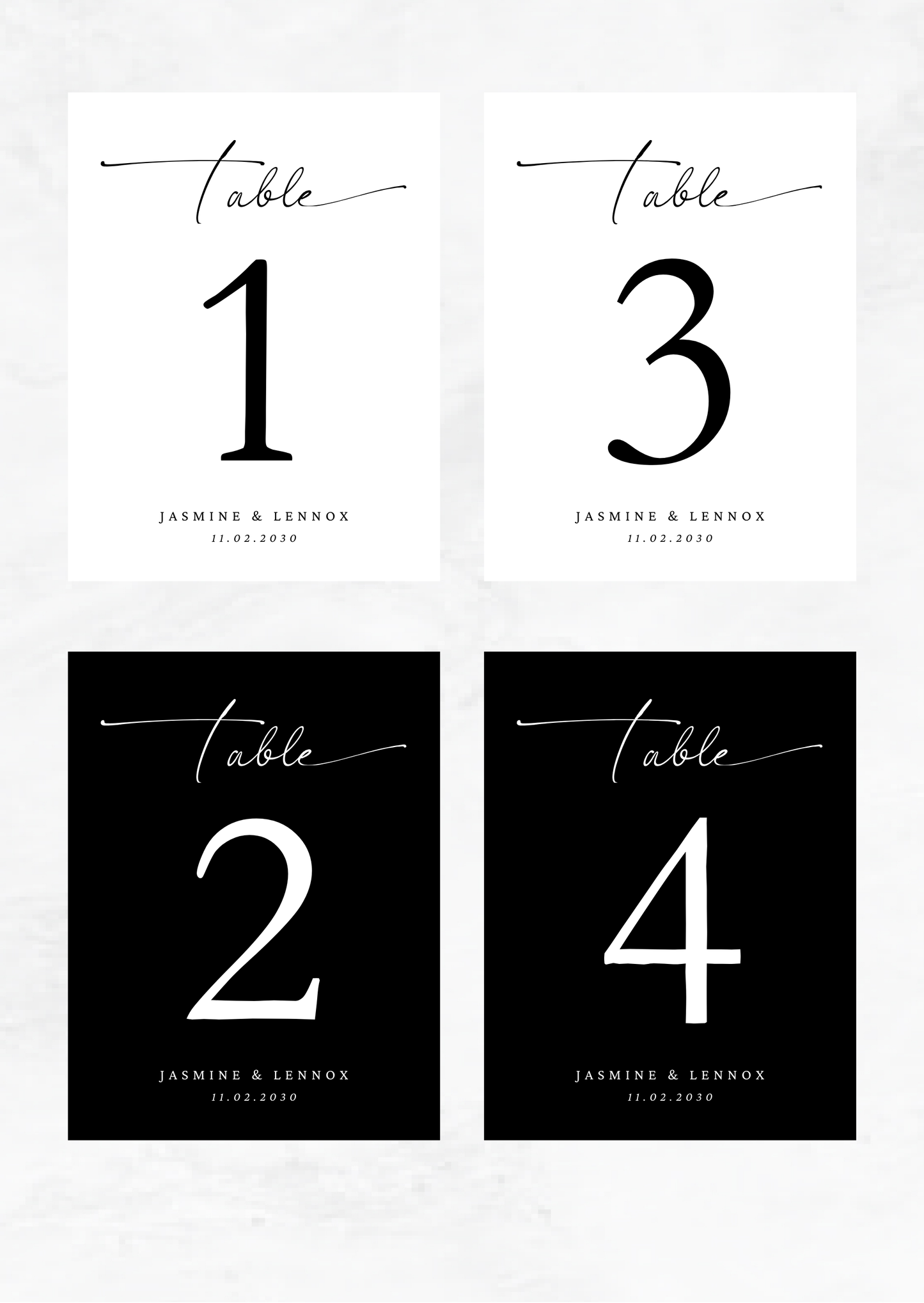 Table Number - Velvet
