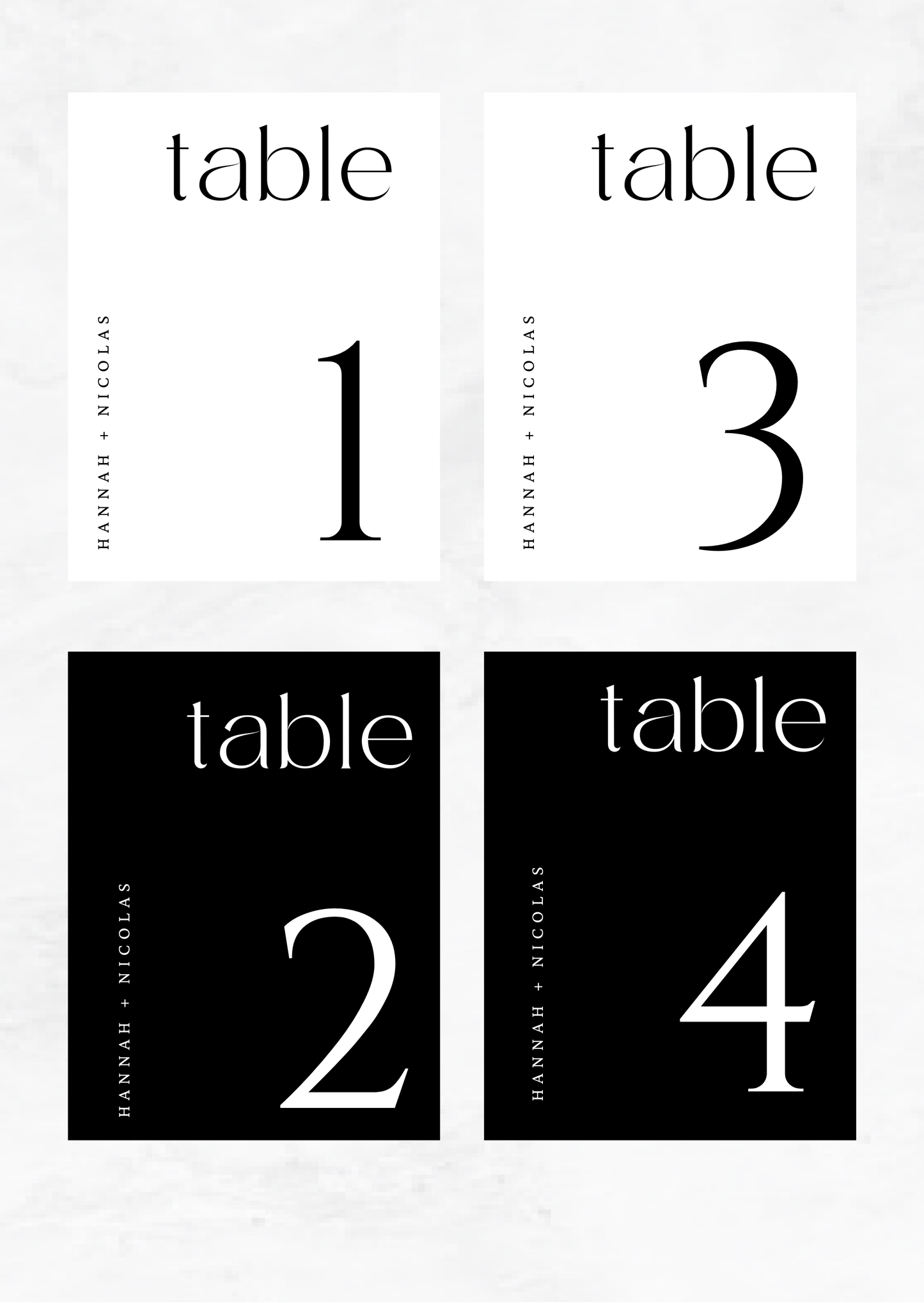 Table Number - Vivant