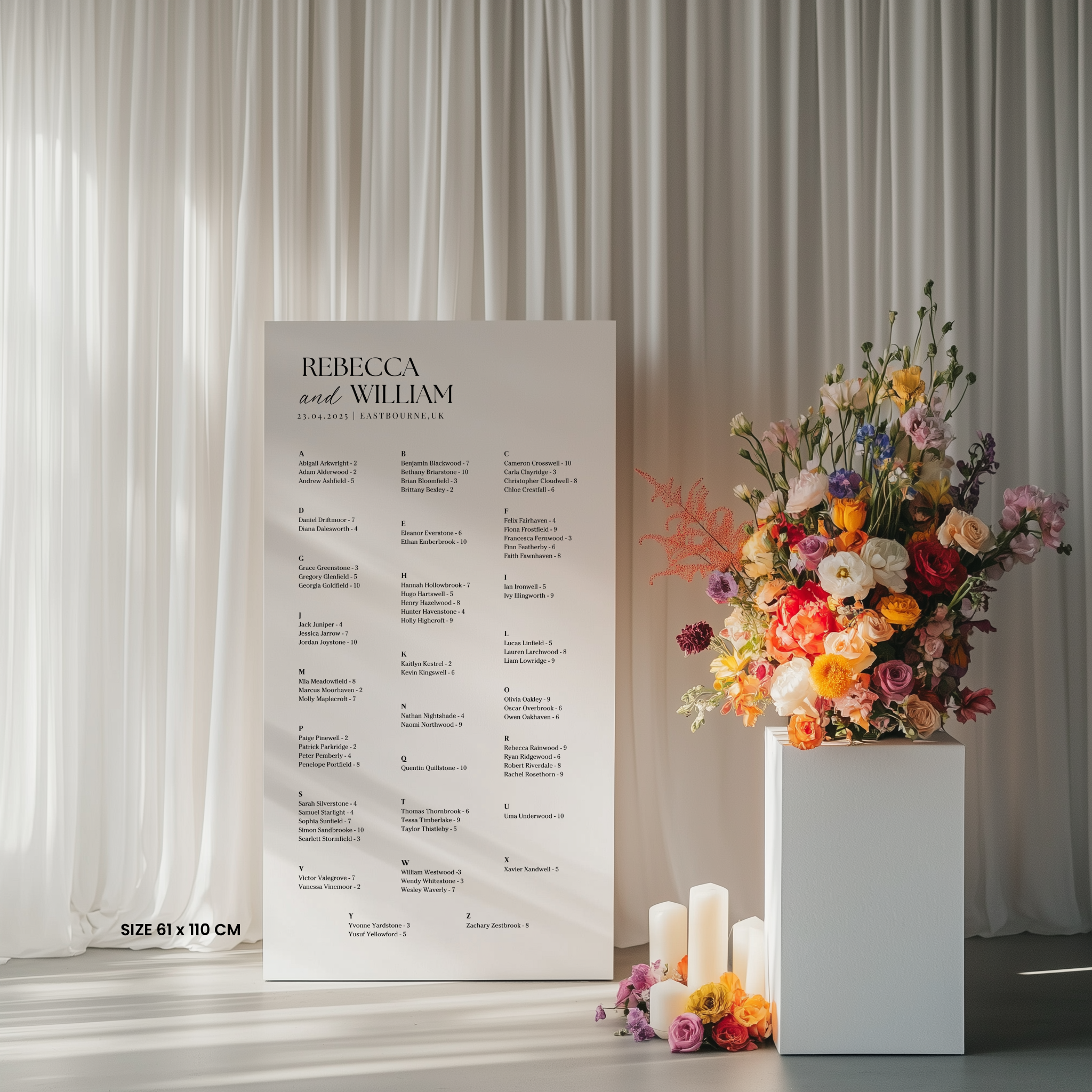 Seating Chart - Allure