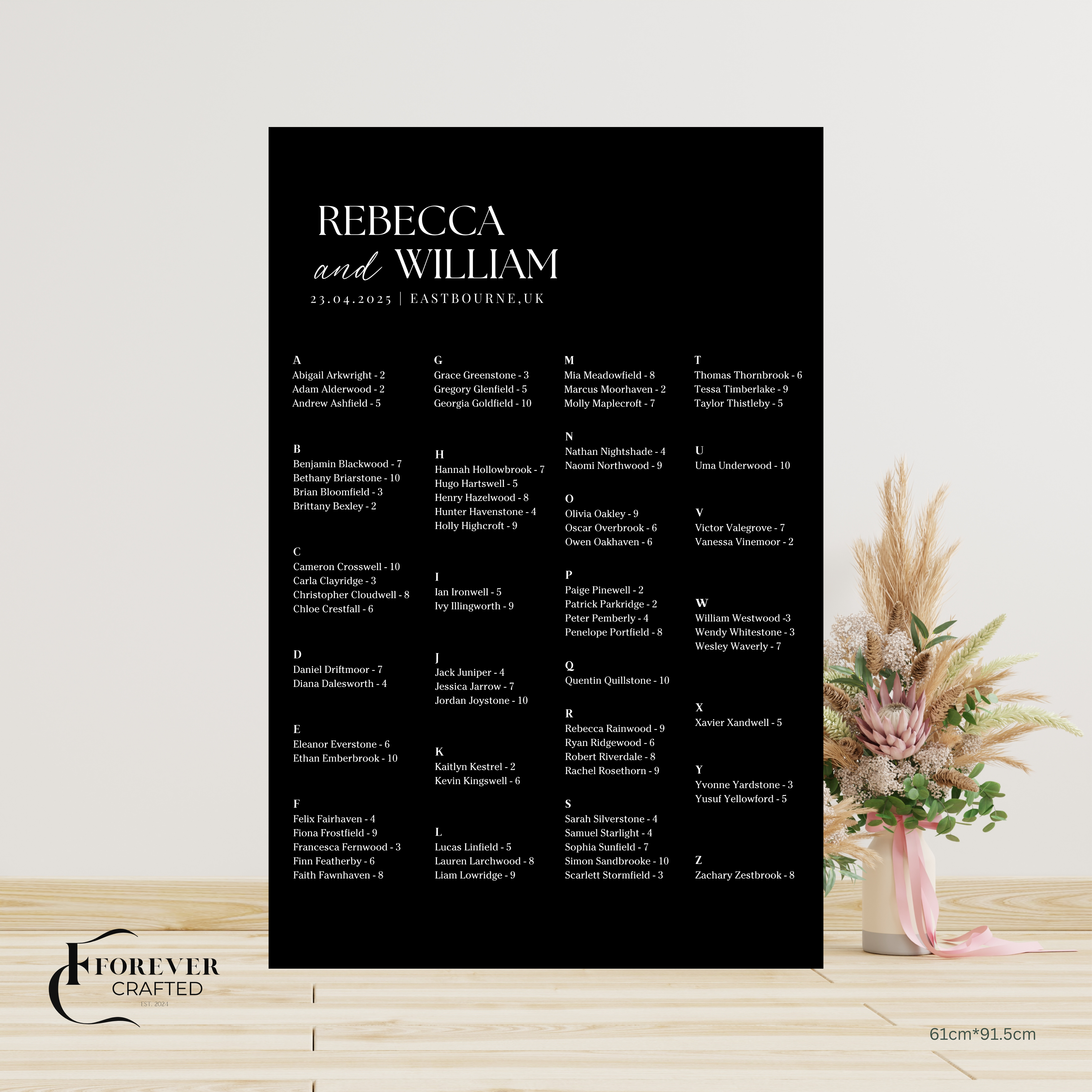 Seating Chart - Allure