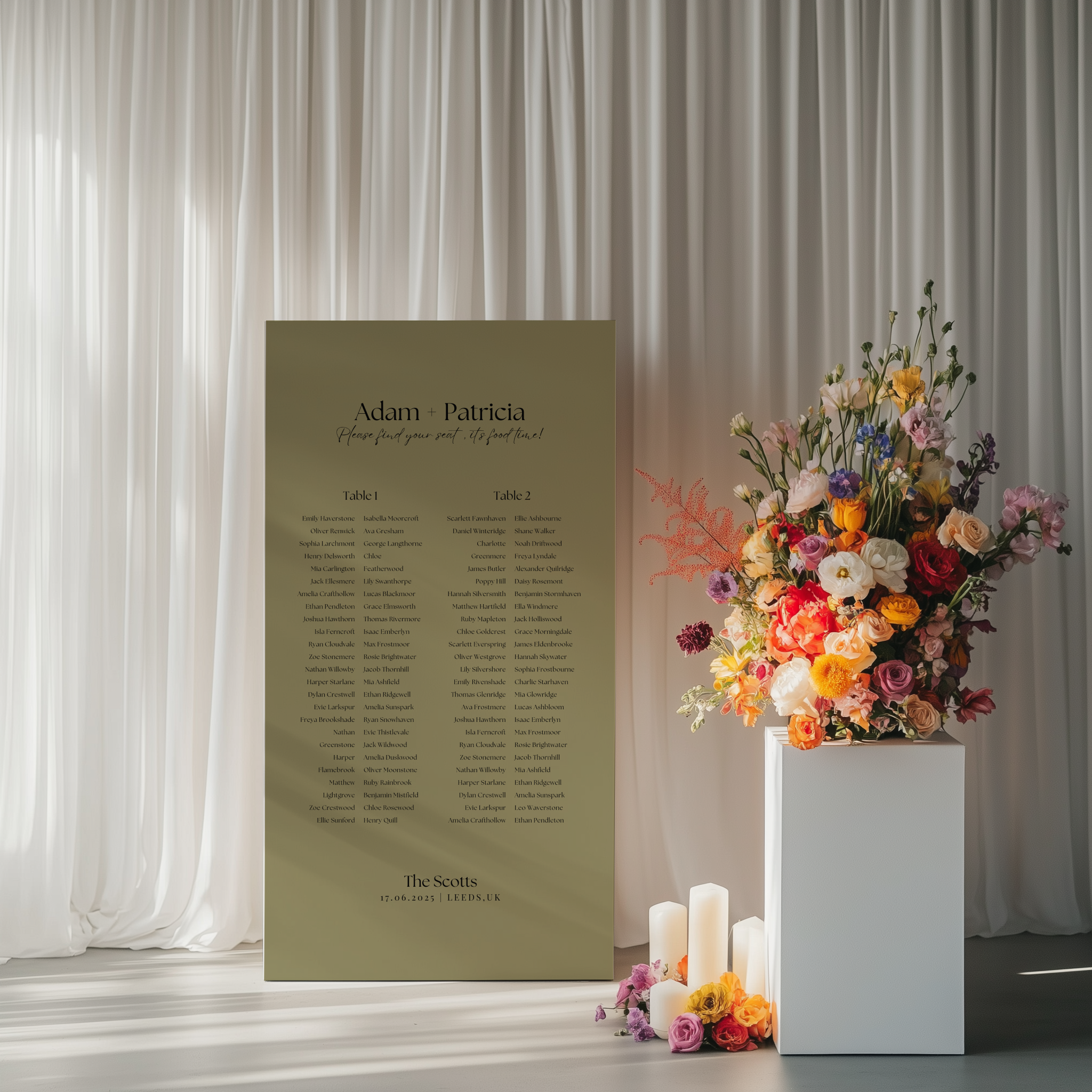 Seating Chart - Beloved