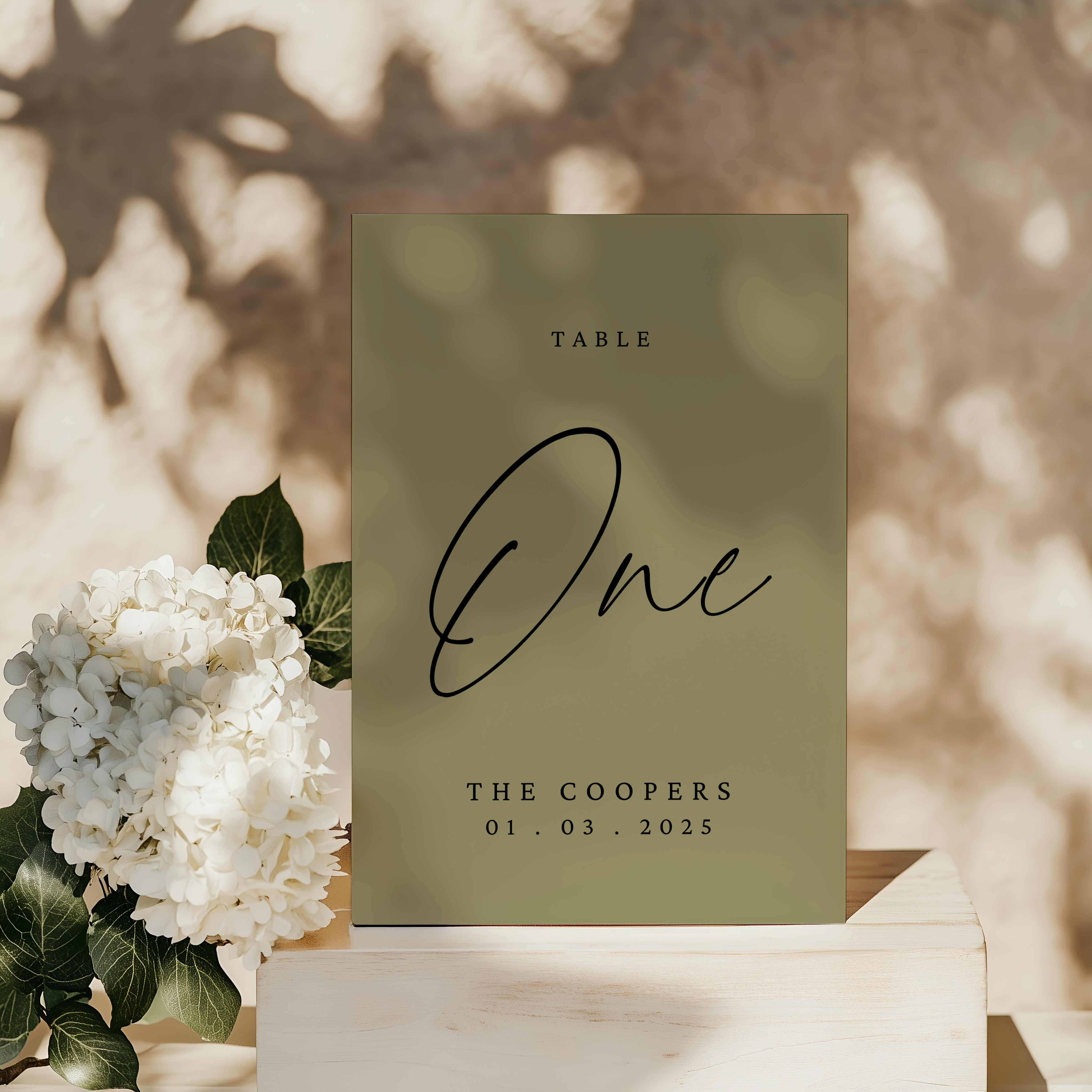 Table Number - Evoque