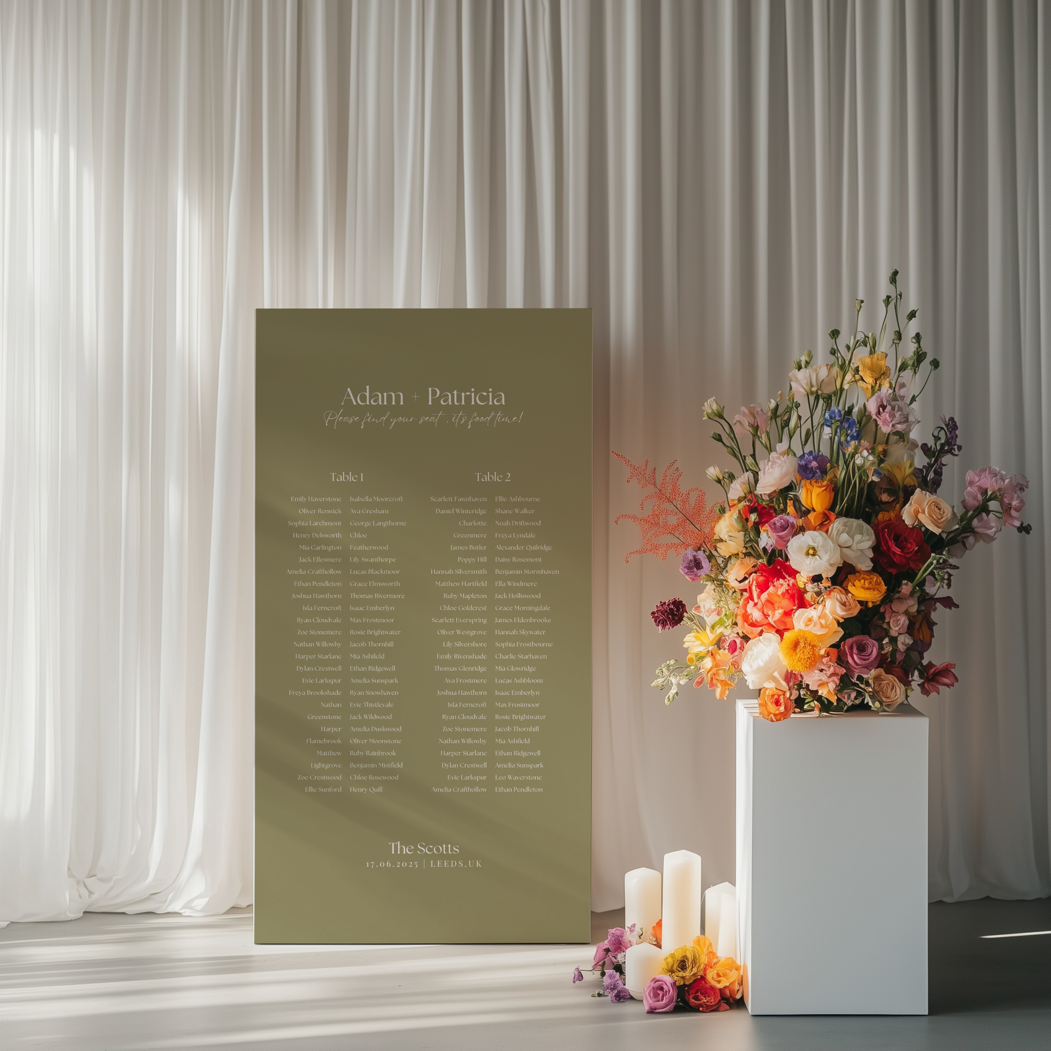 Seating Chart - Beloved