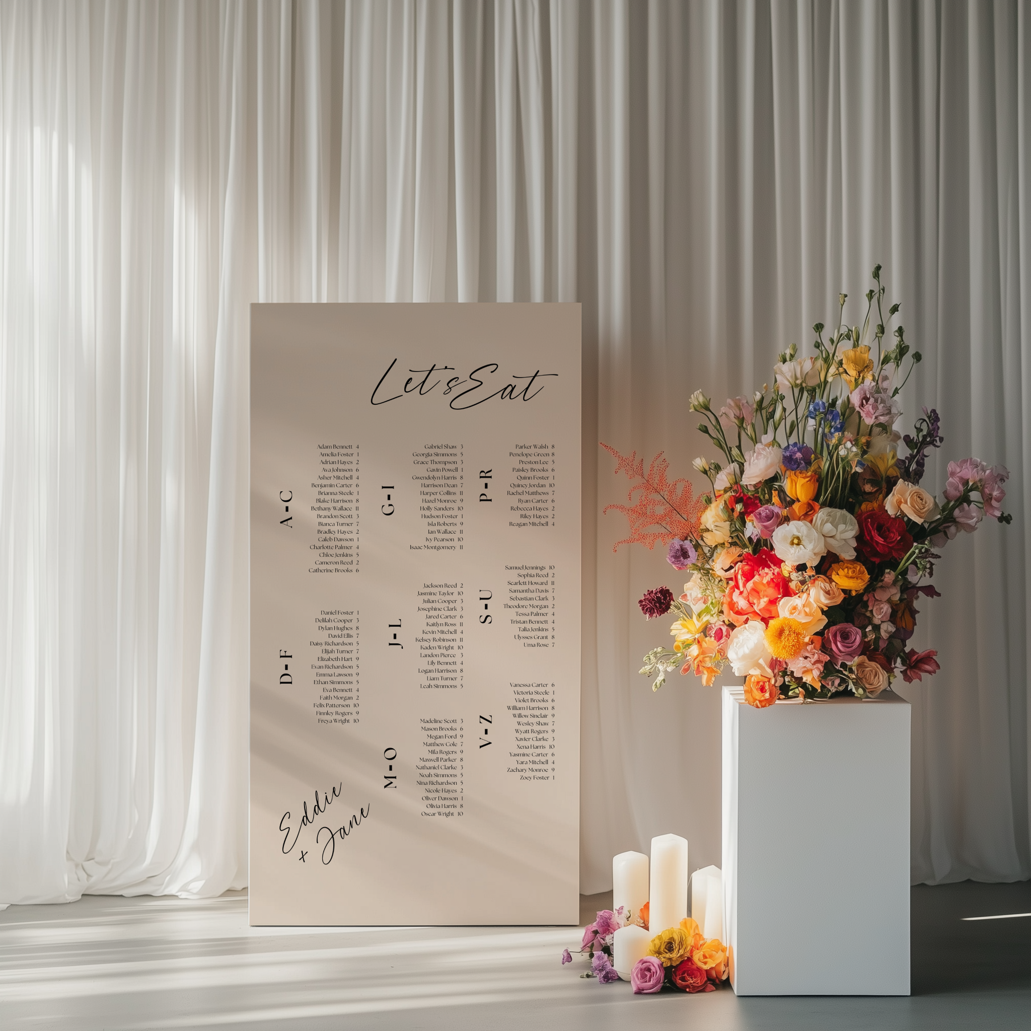 Seating Chart - Smitten