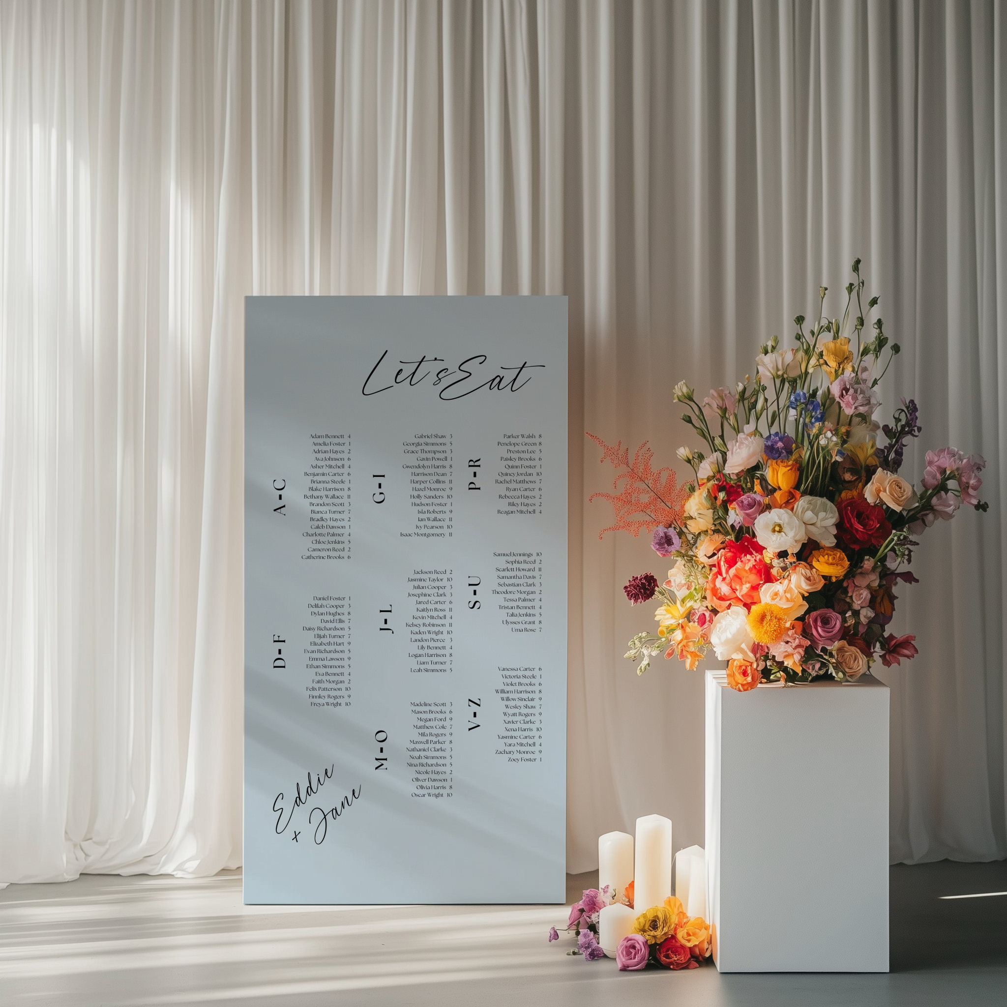 Seating Chart - Smitten