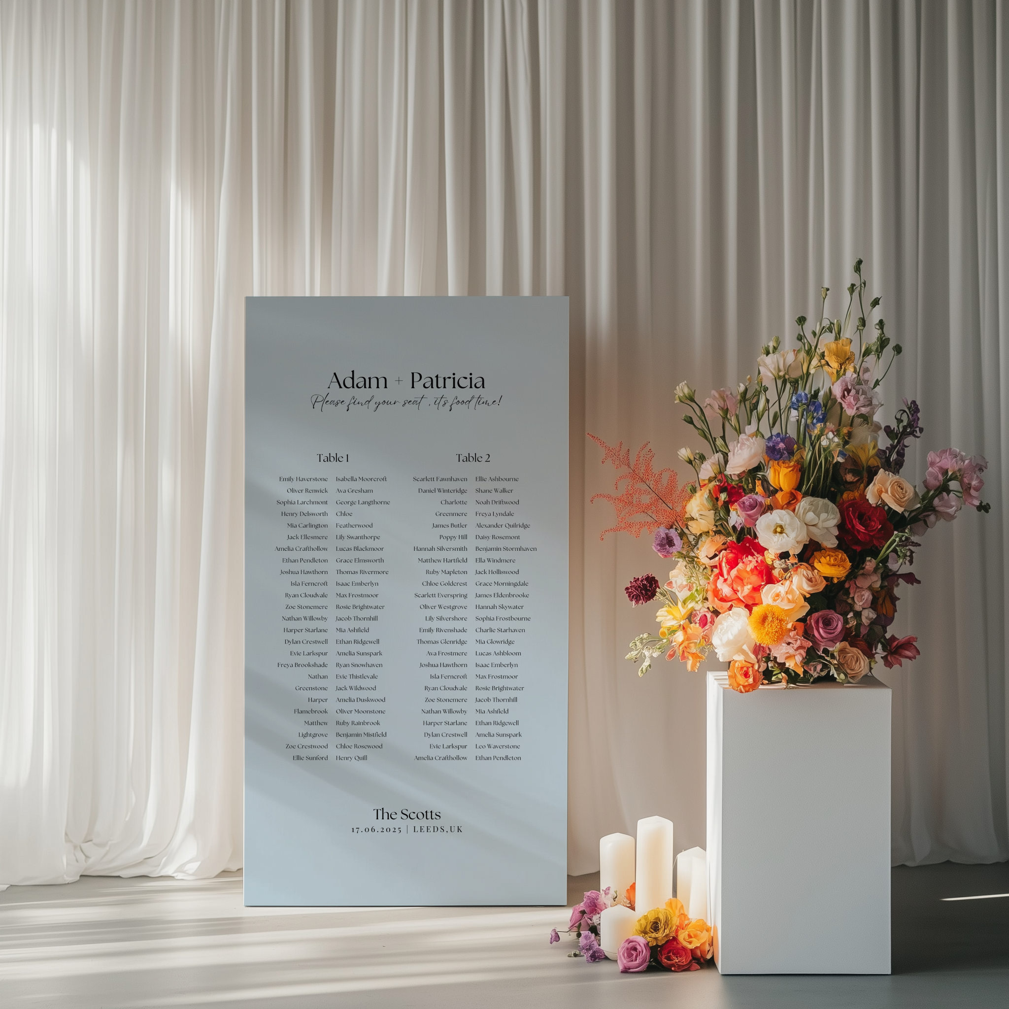 Seating Chart - Beloved