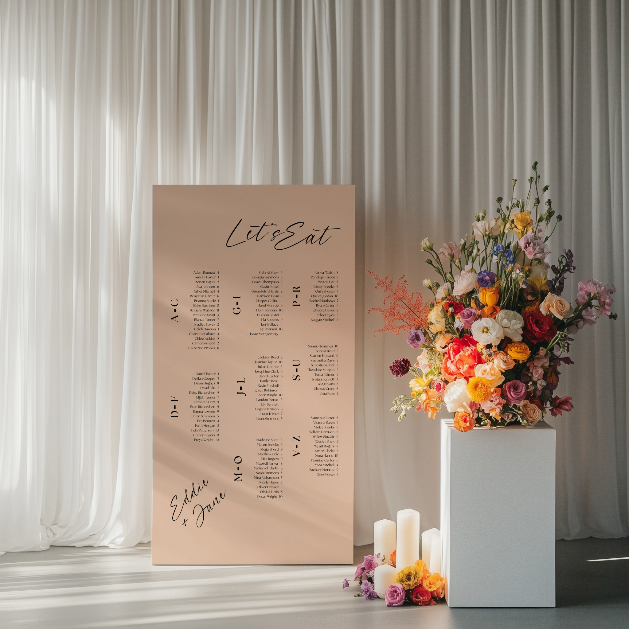 Seating Chart - Smitten