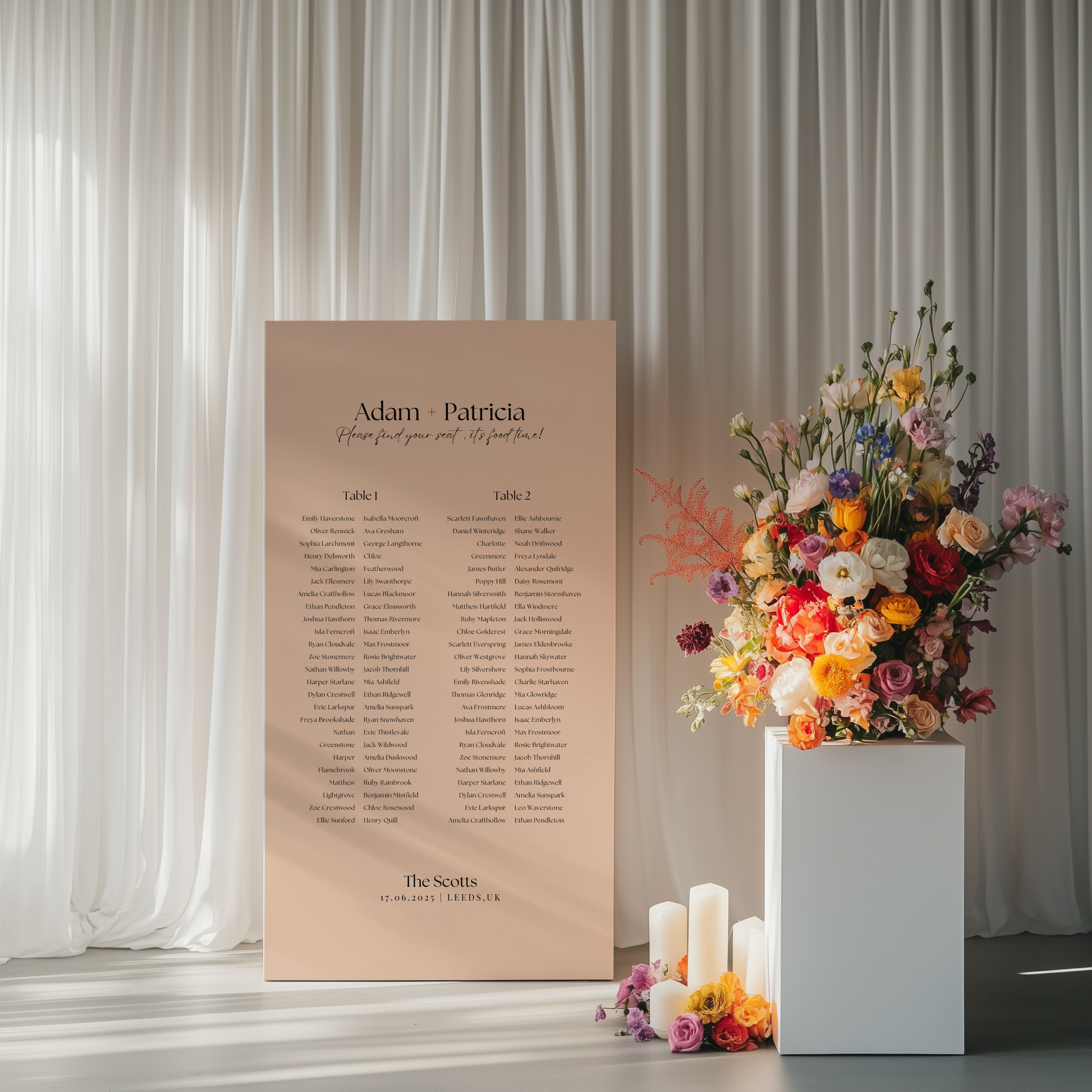 Seating Chart - Beloved