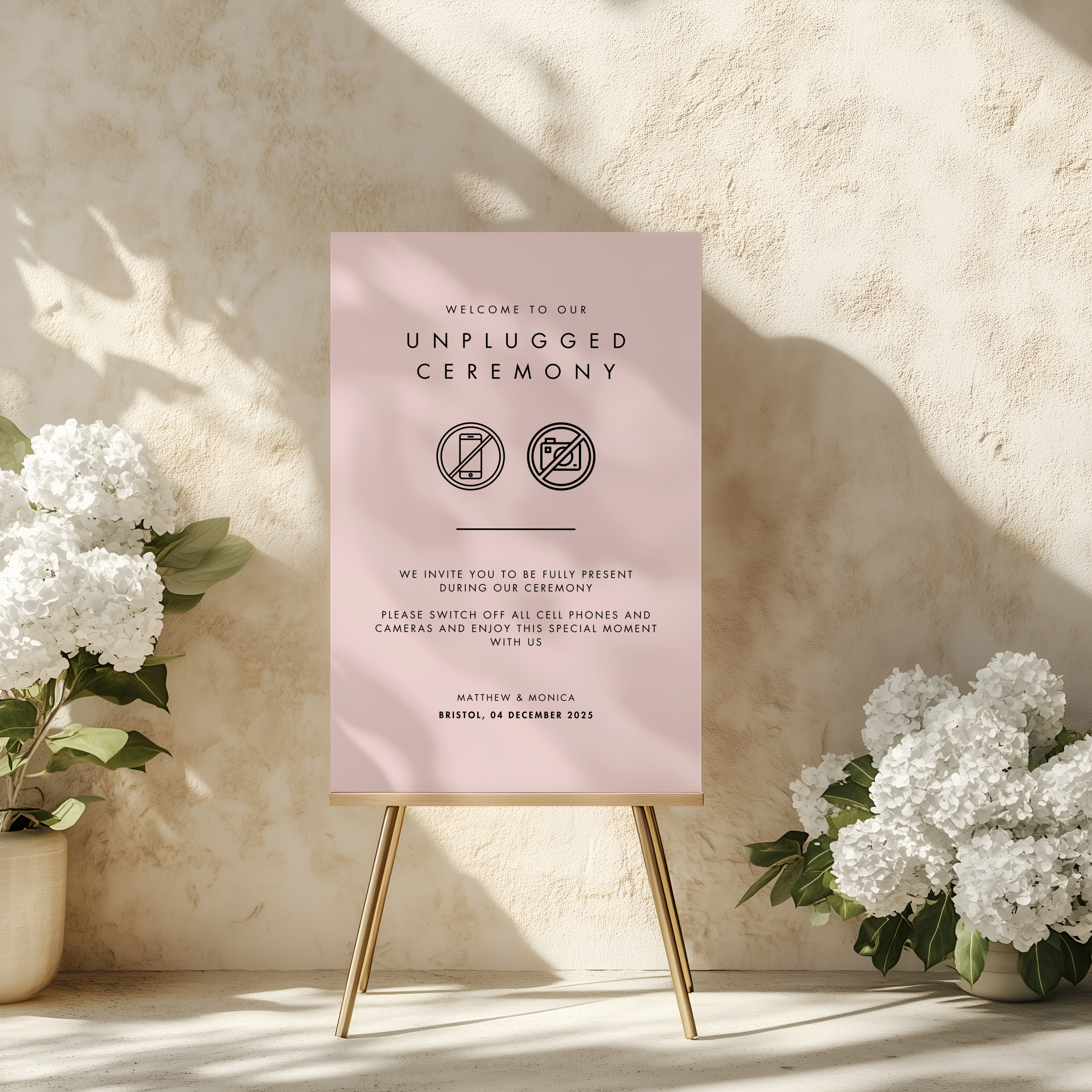 Unplug Ceremony Sign - Terra