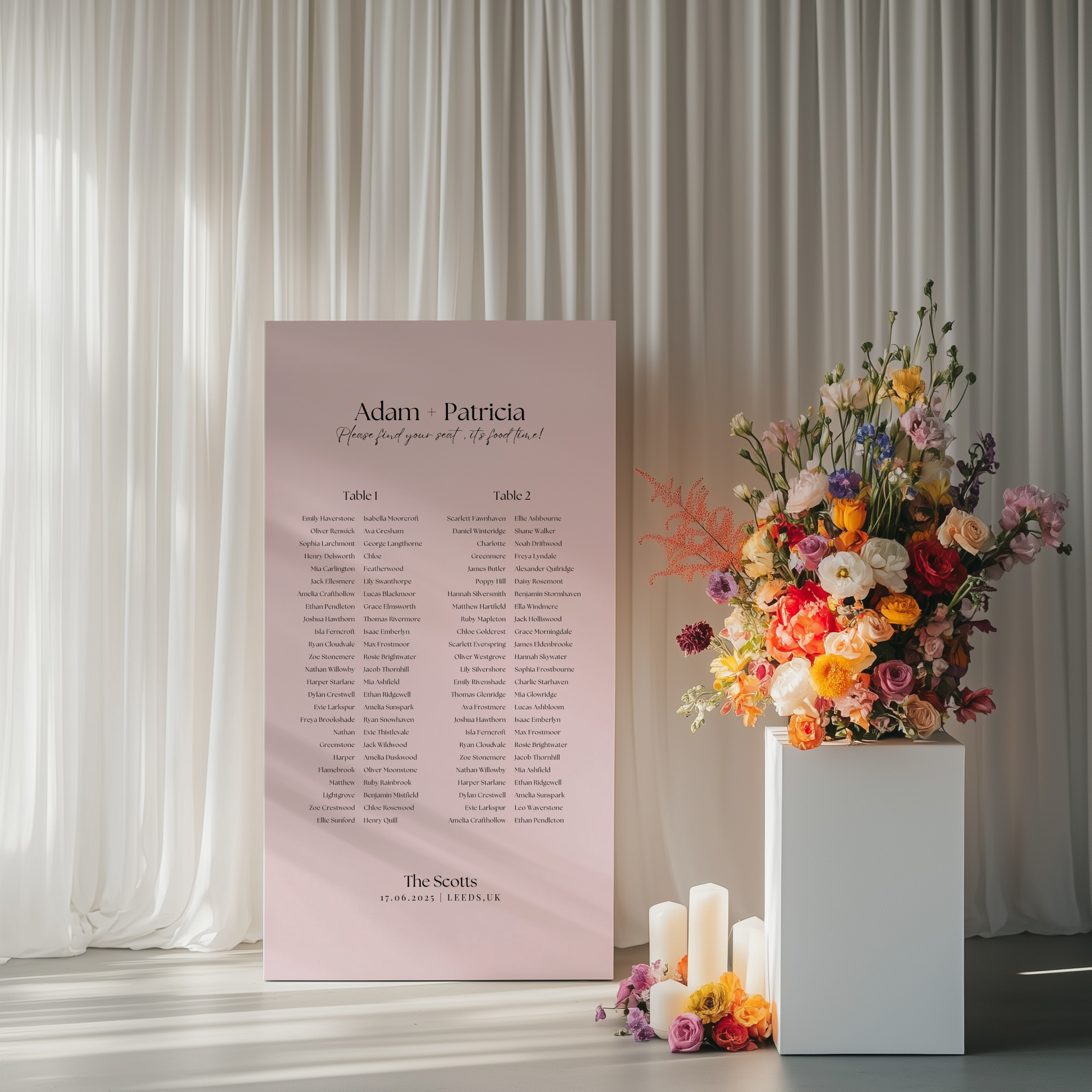 Seating Chart - Beloved