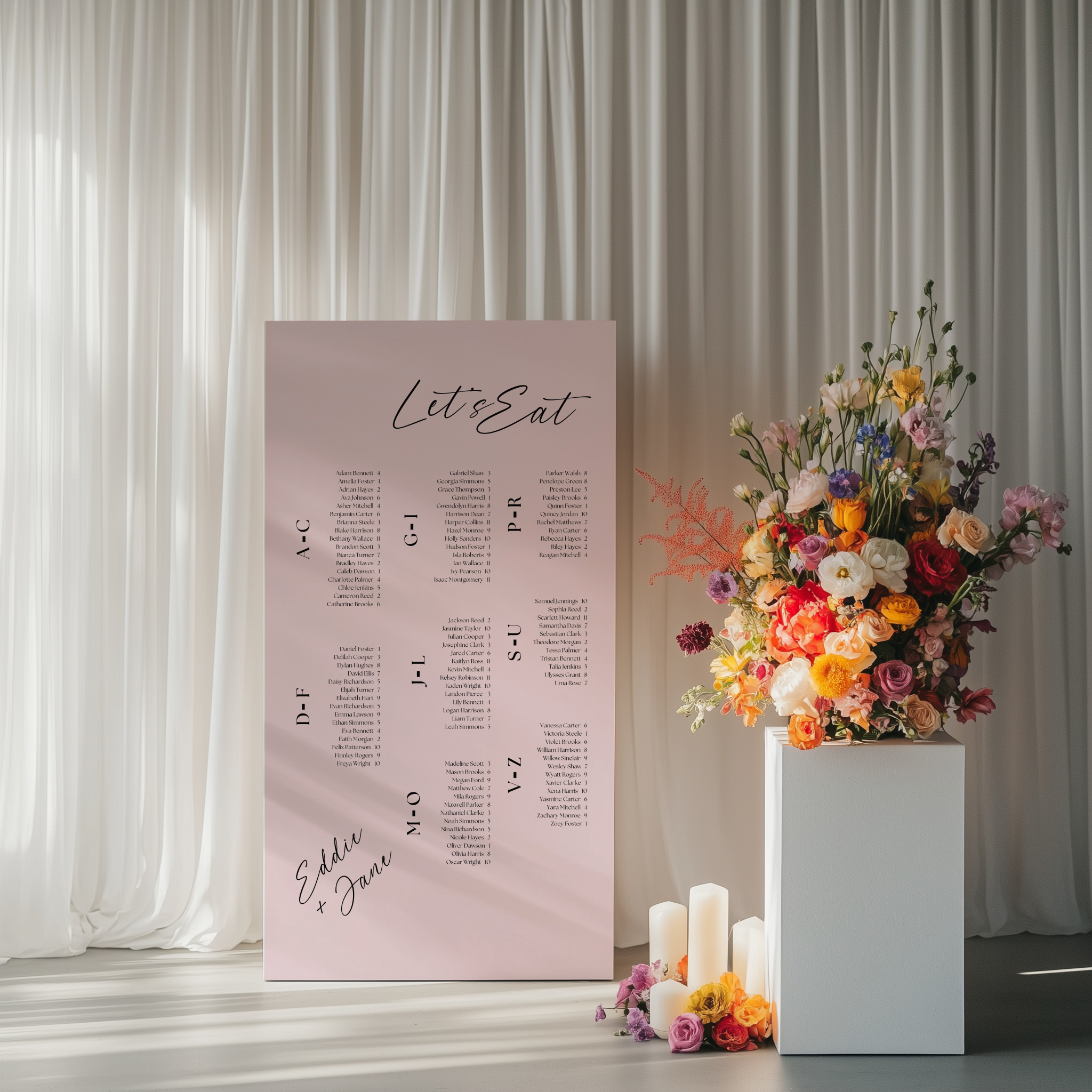 Seating Chart - Smitten