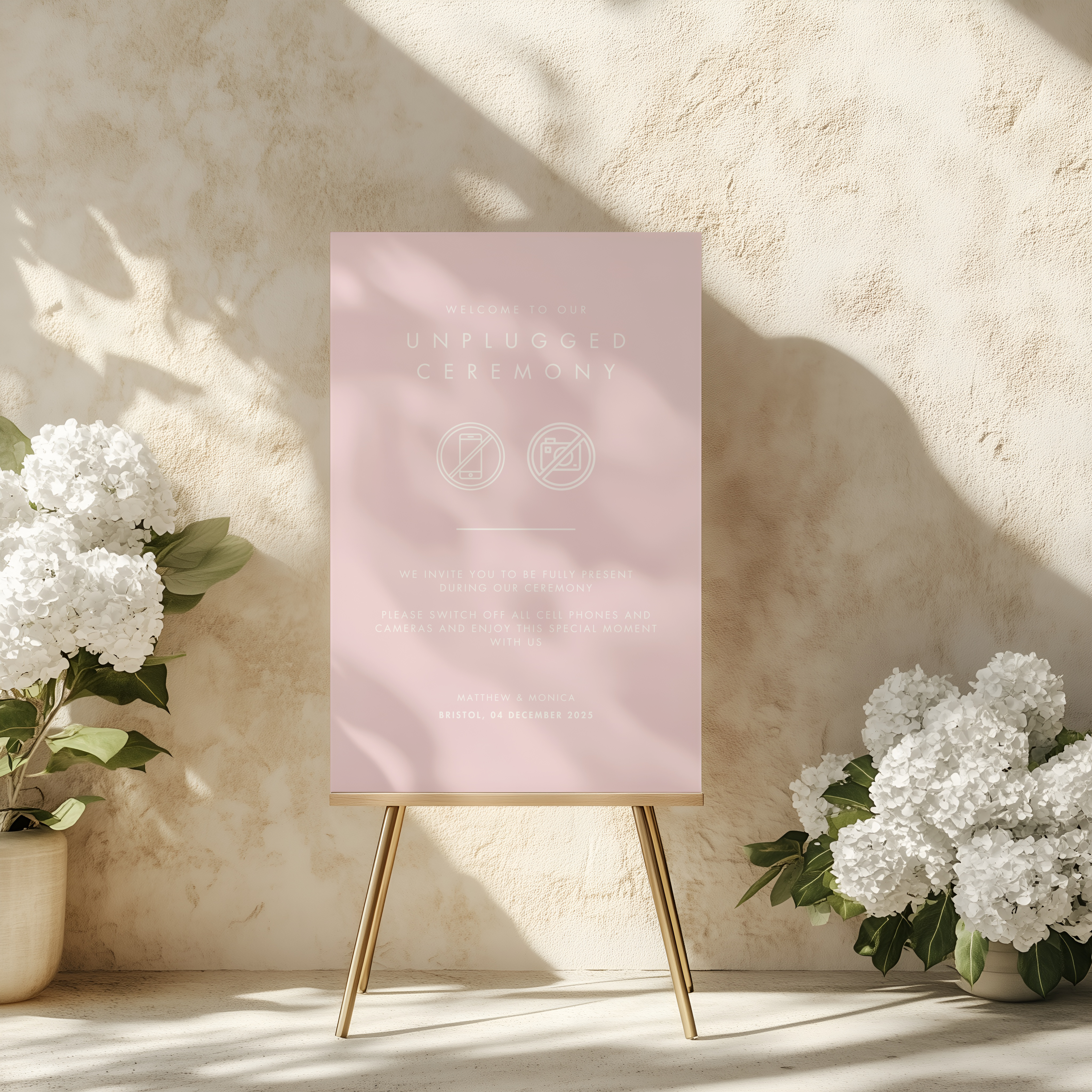 Unplug Ceremony Sign - Terra