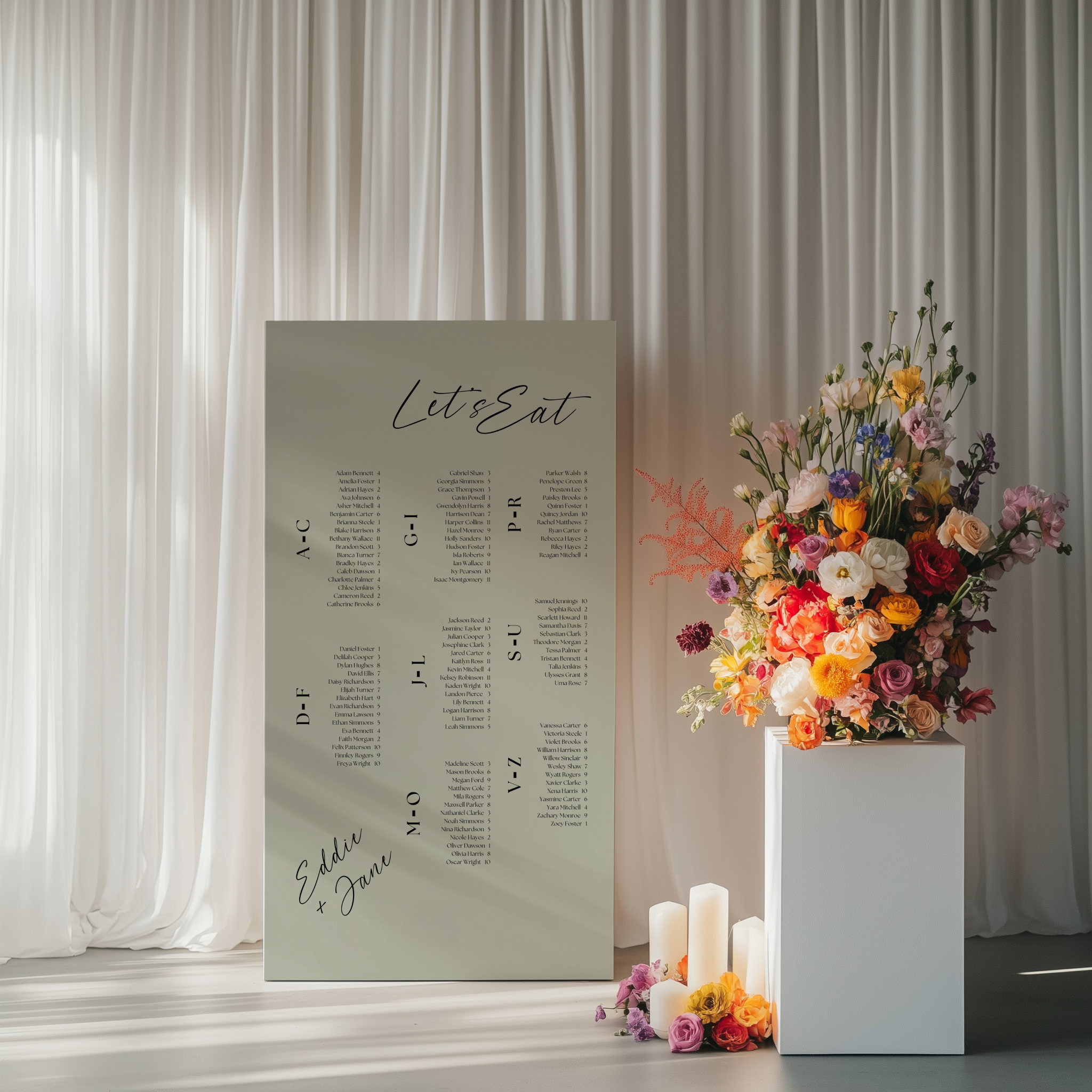 Seating Chart - Smitten