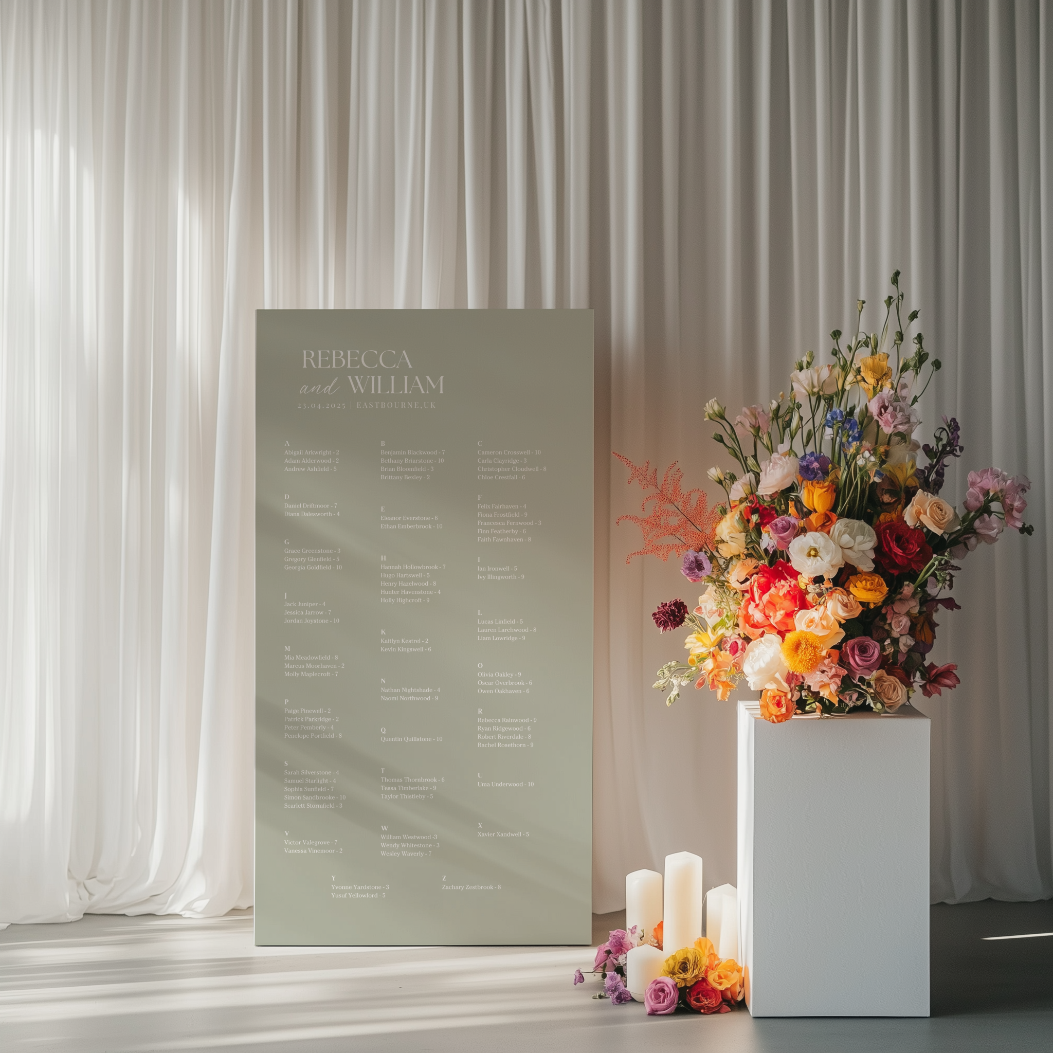 Seating Chart - Allure