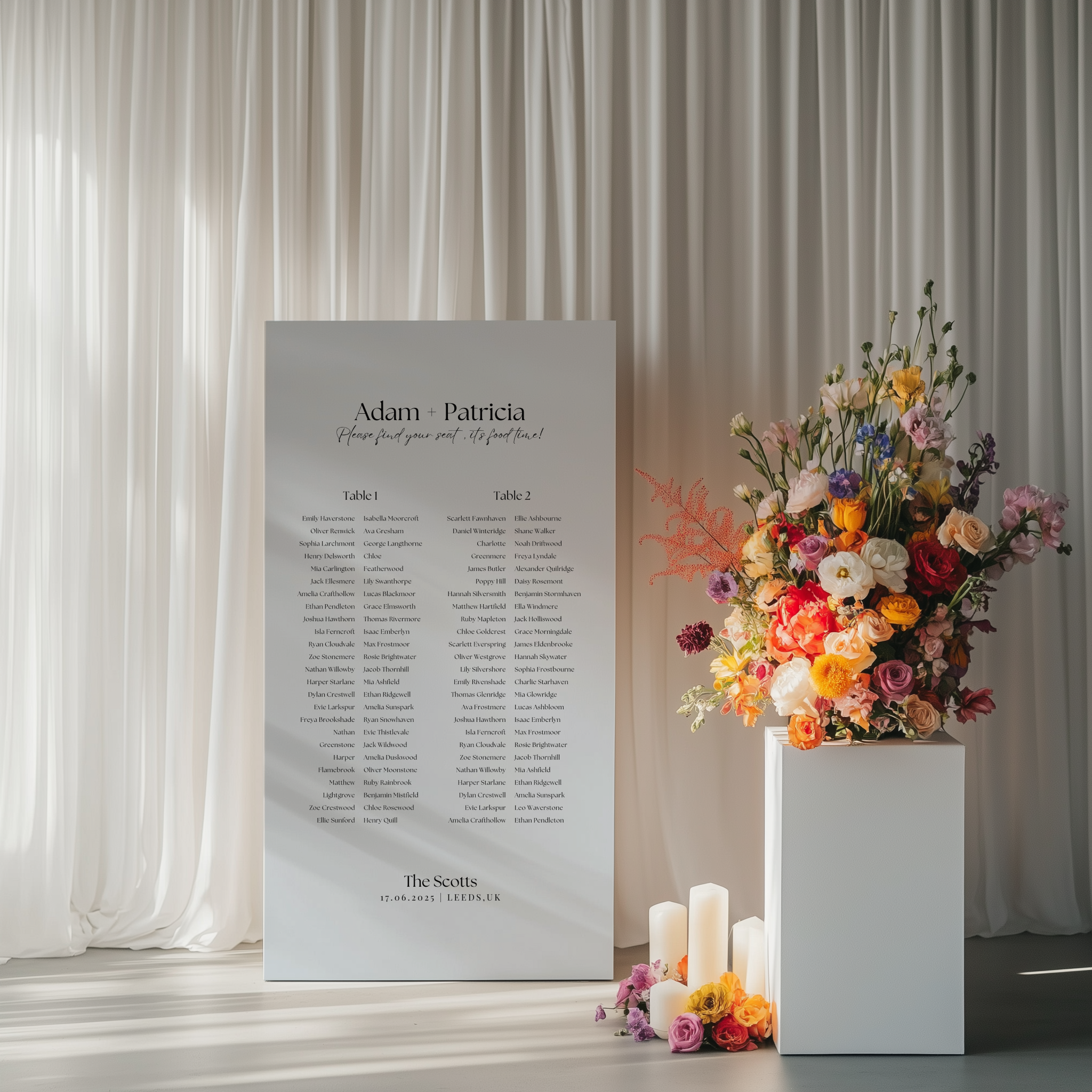 Seating Chart - Beloved