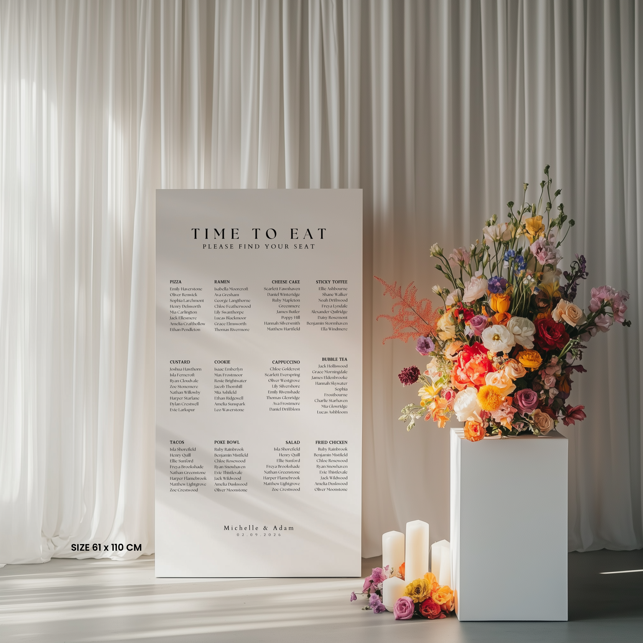 Seating Chart - Lumière