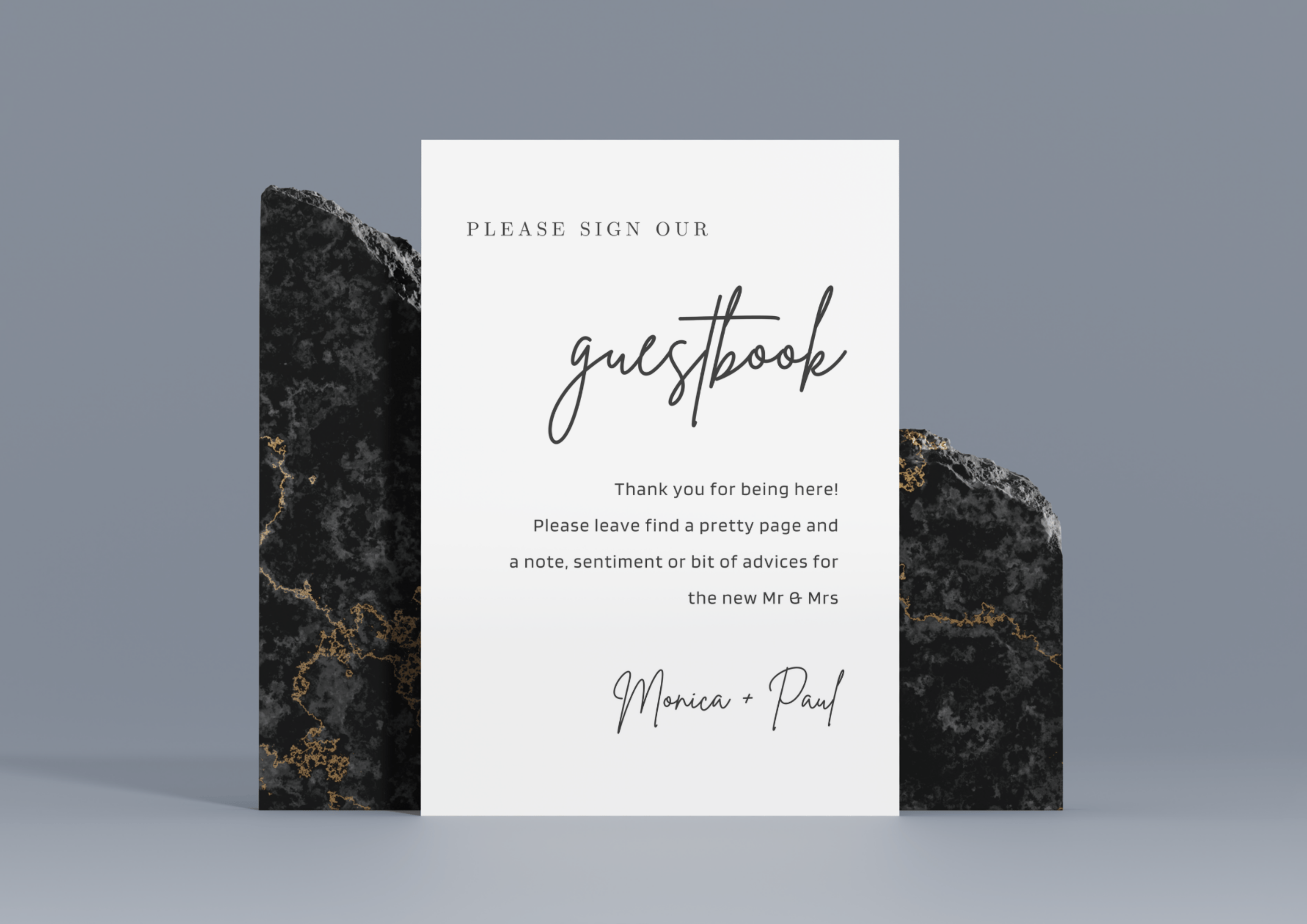 Guestbook Signs - Memories