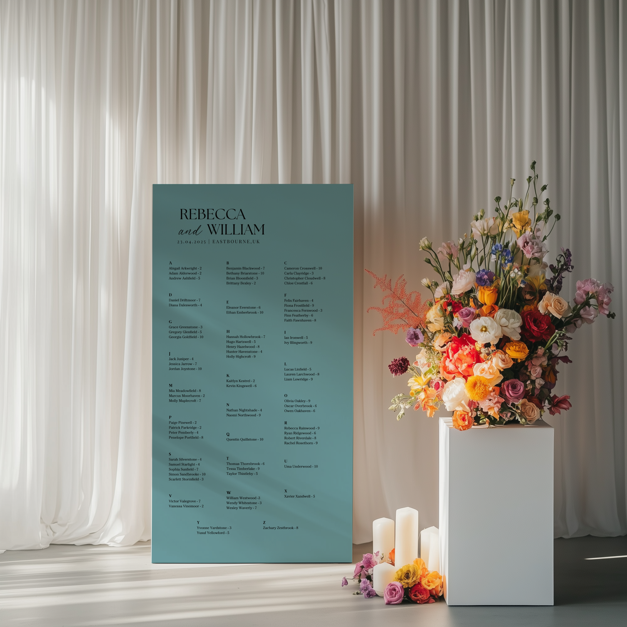 Seating Chart - Allure