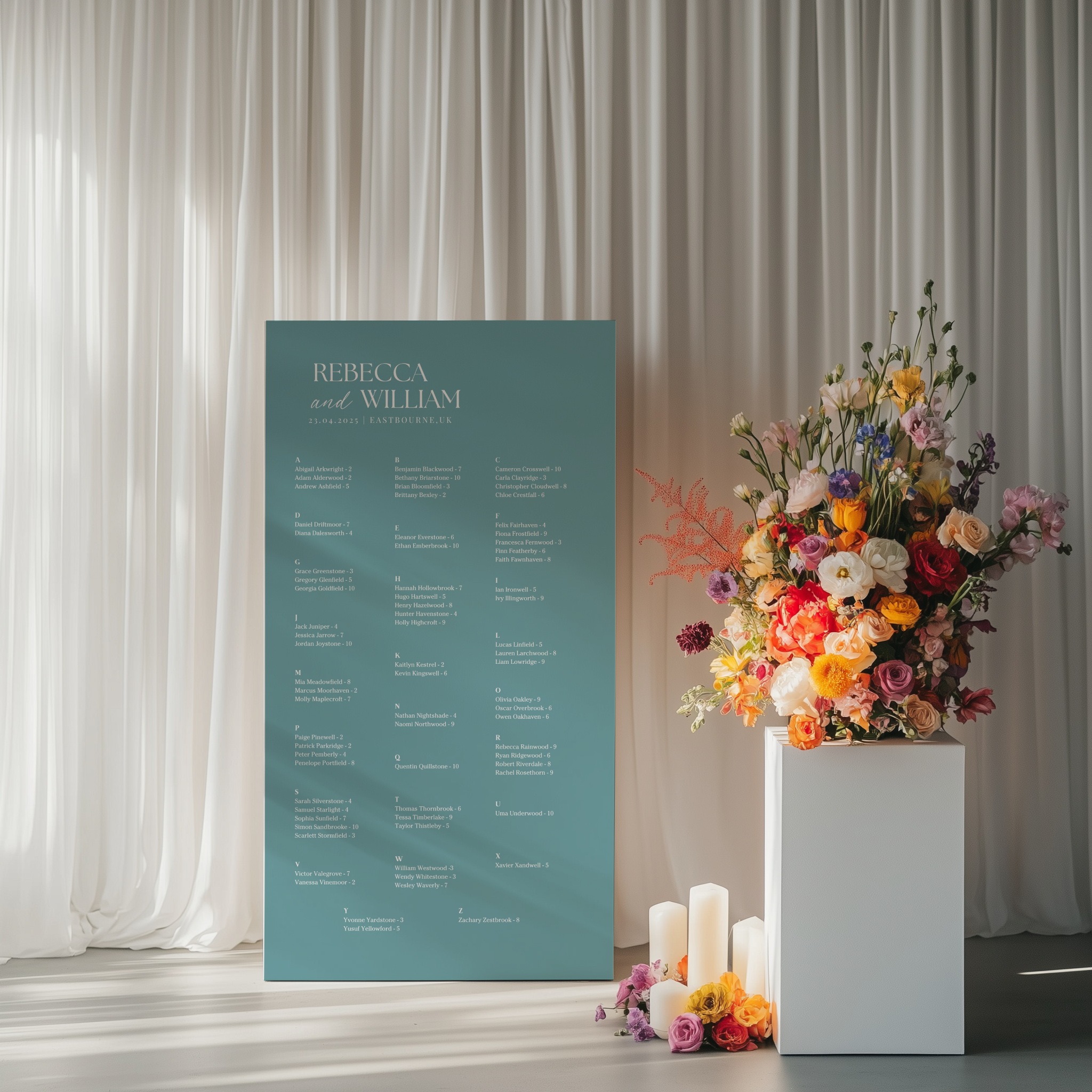 Seating Chart - Allure