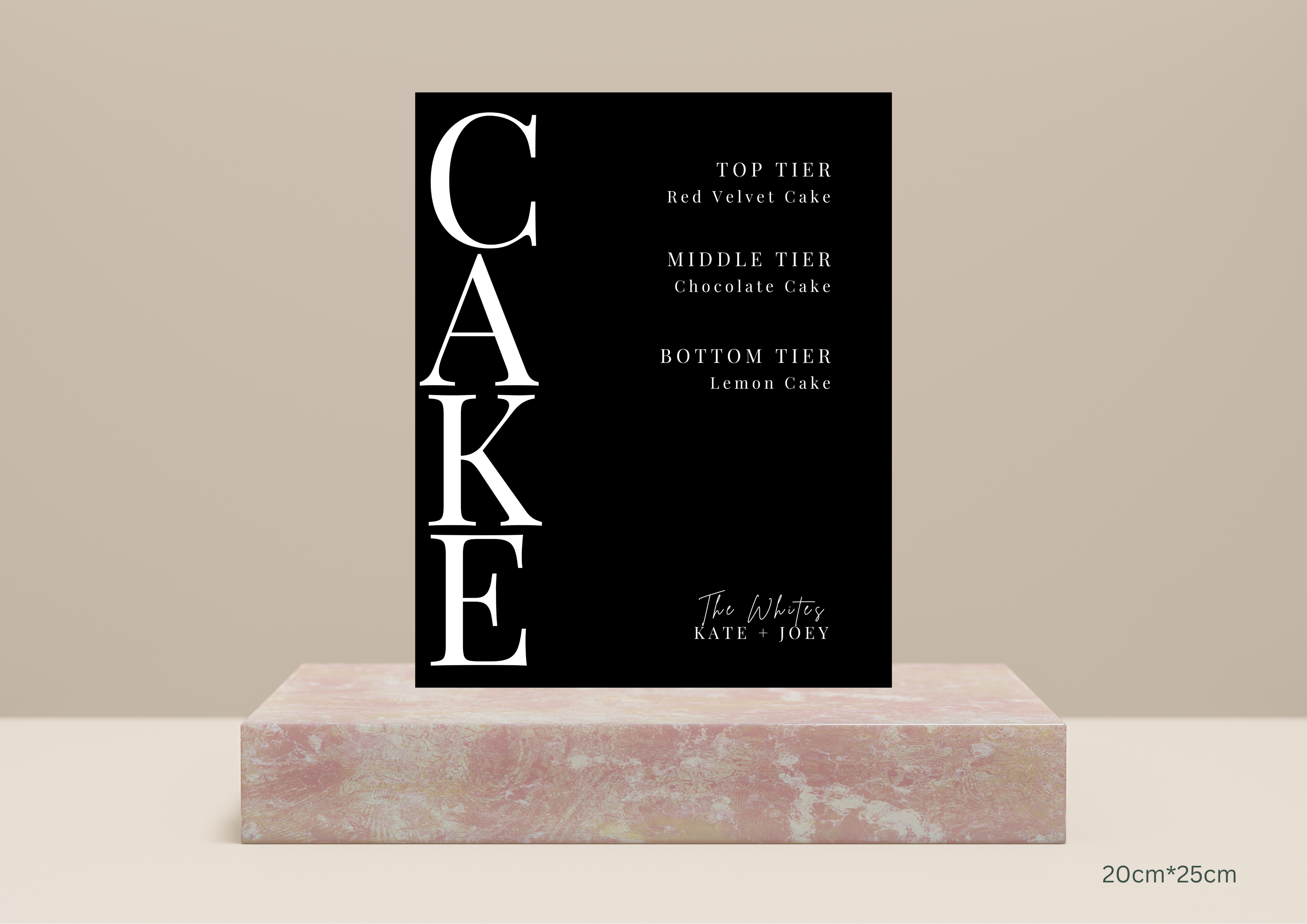 Cake Flavour Sign - Pavlova