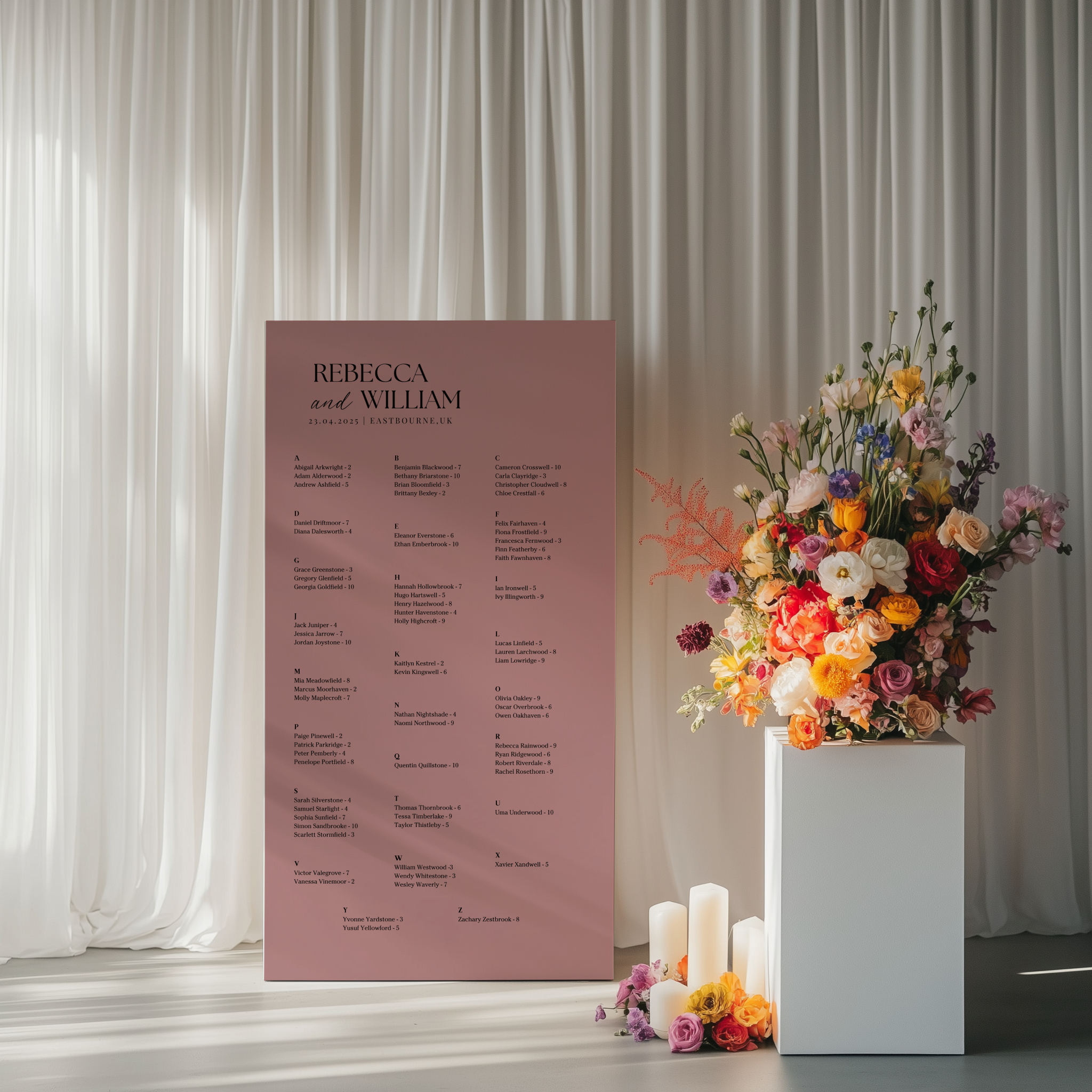 Seating Chart - Allure