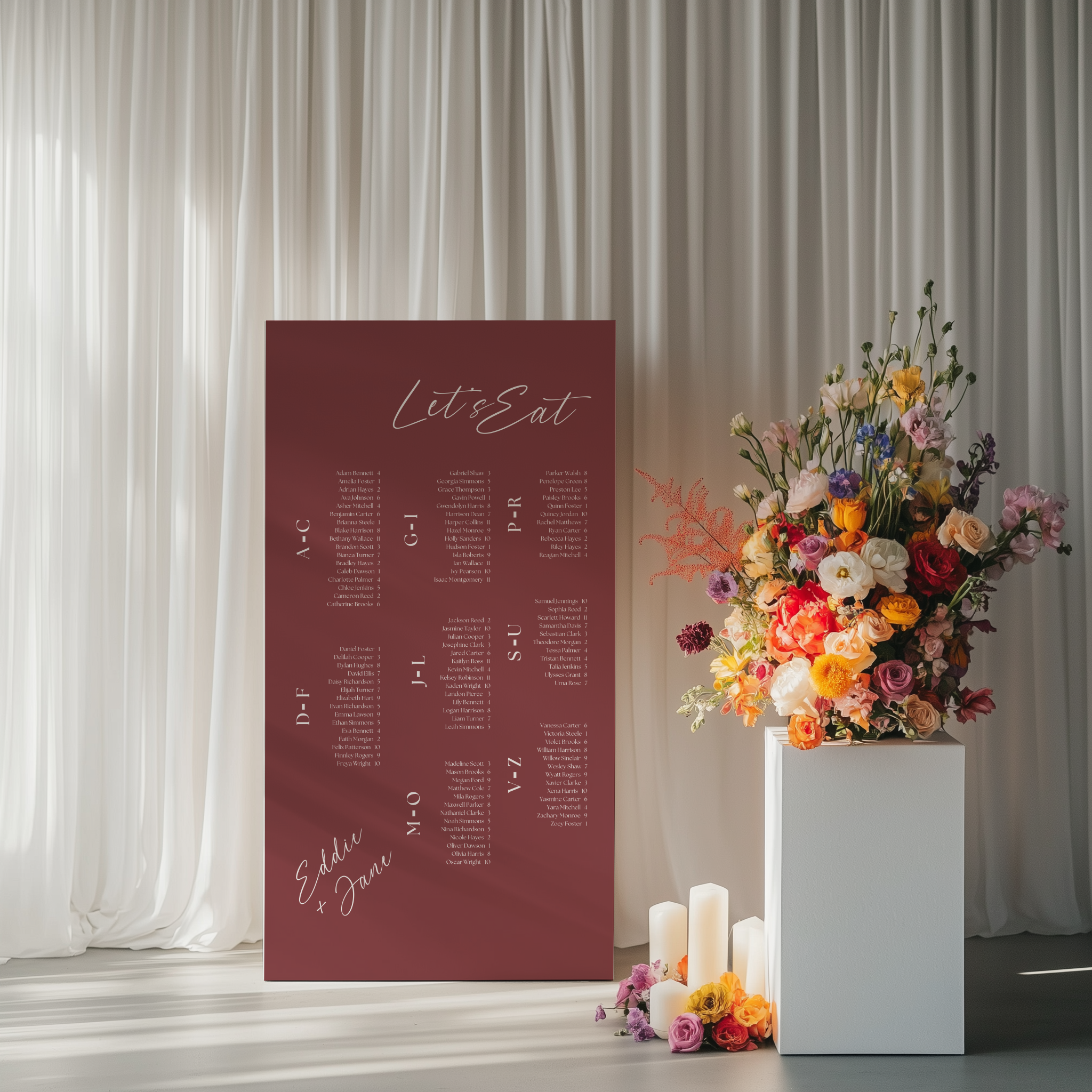 Seating Chart - Smitten