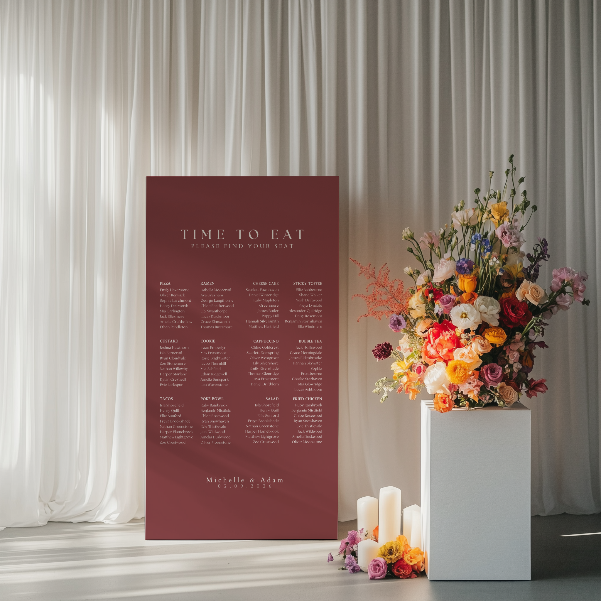 Seating Chart - Lumière