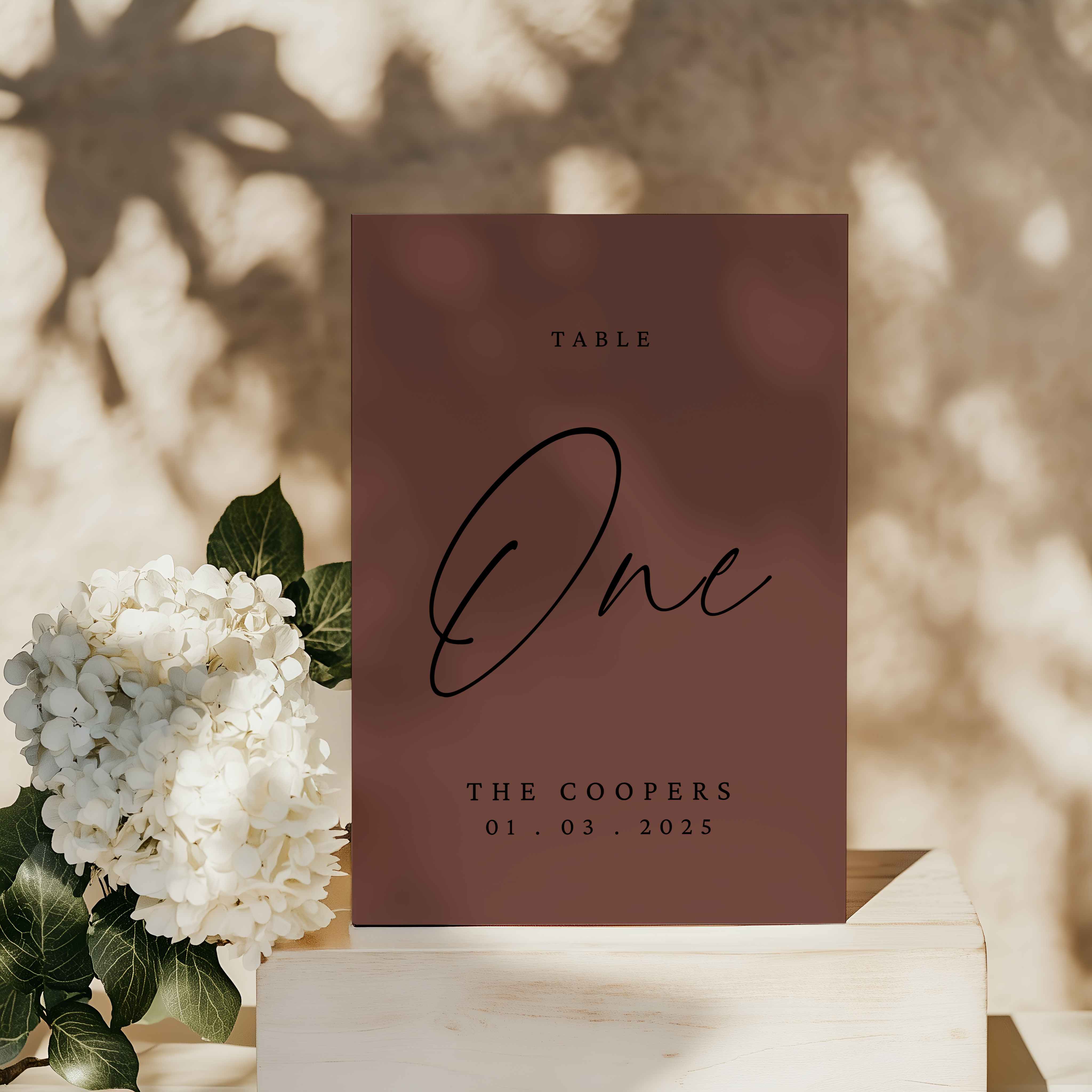 Table Number - Evoque