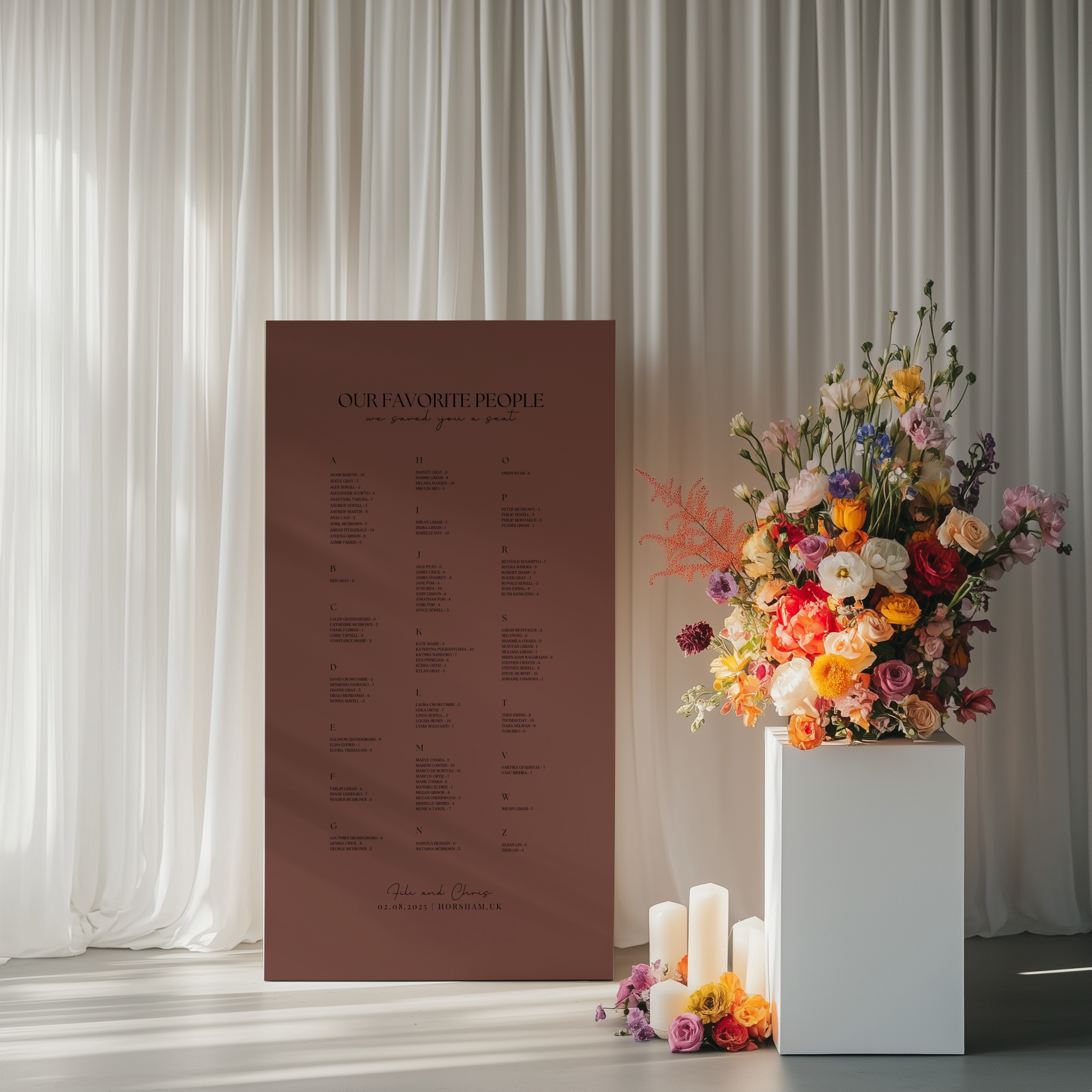 Seating Chart - Willow