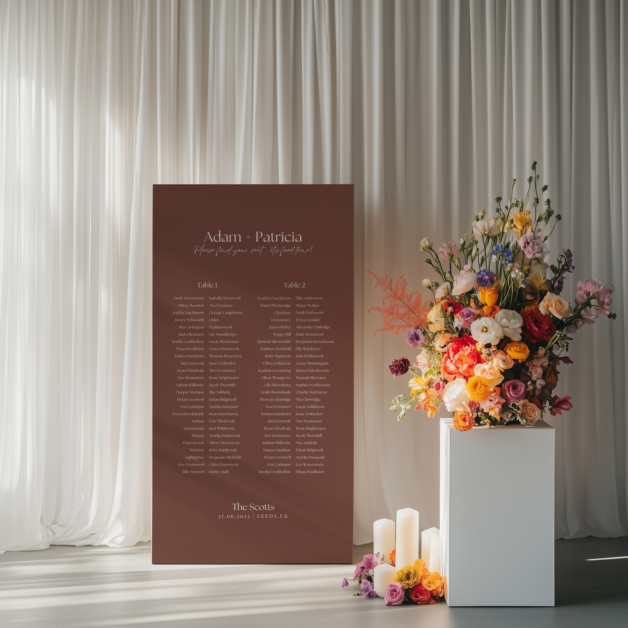 Seating Chart - Beloved