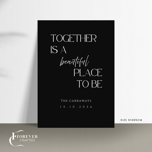 Welcome Sign Rosélle | Wedding Welcome Sign | Forever Crafted