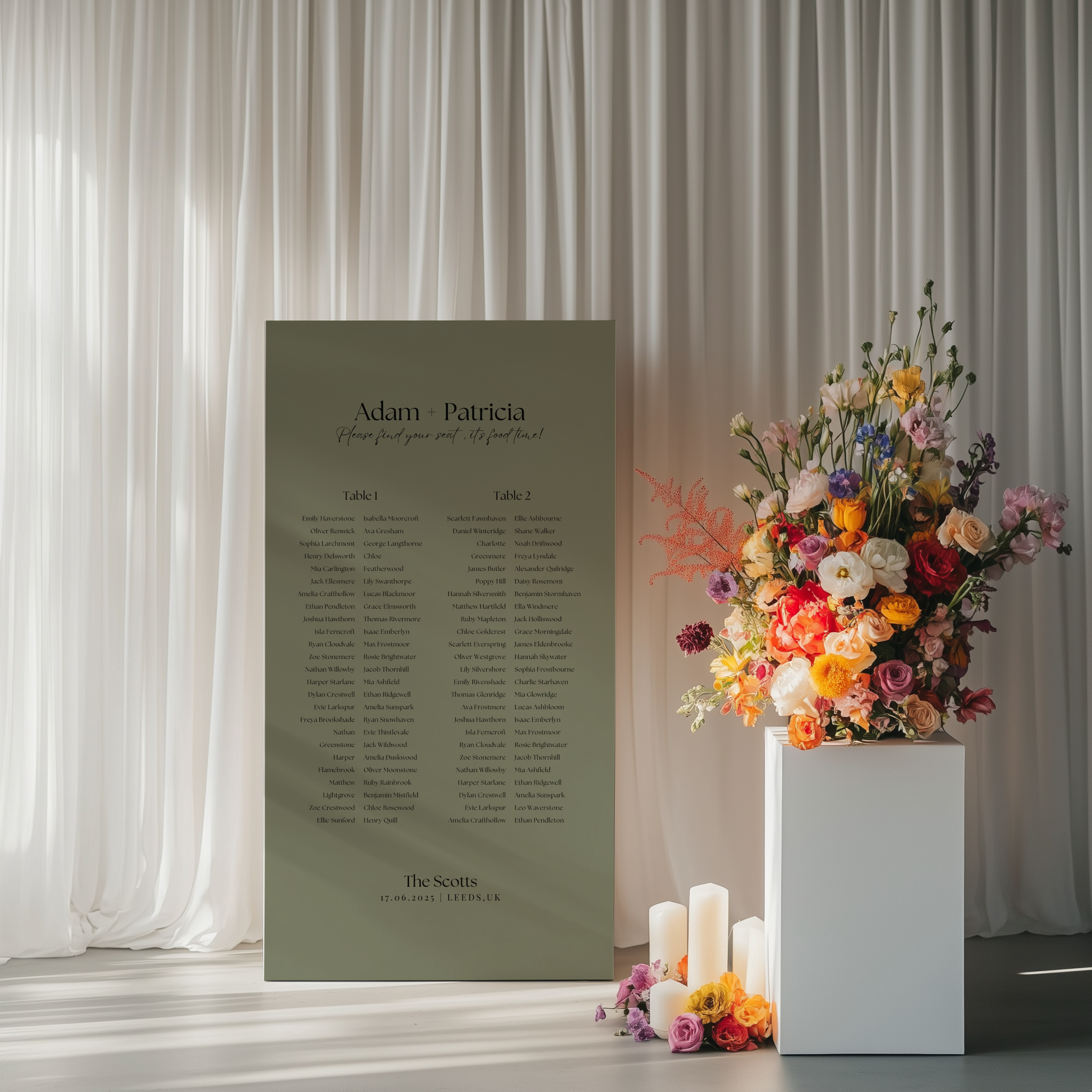 Seating Chart - Beloved