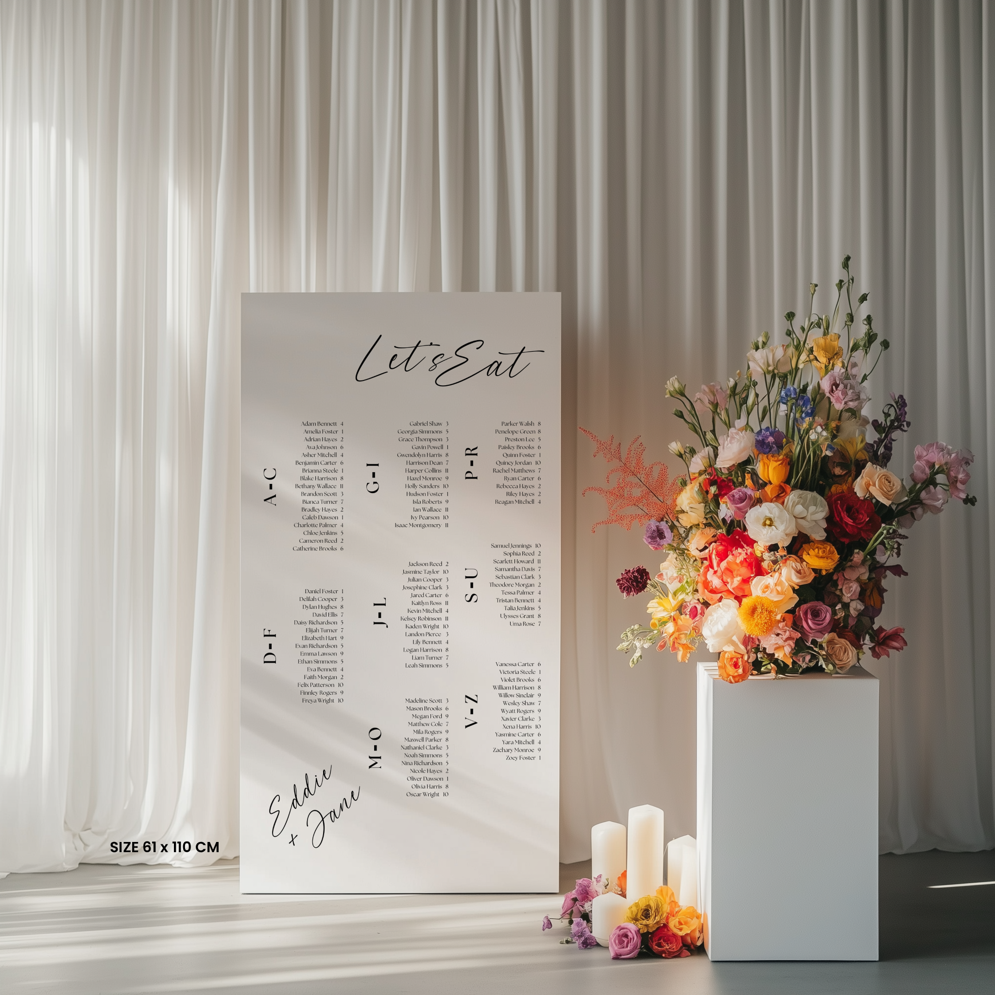 Seating Chart - Smitten