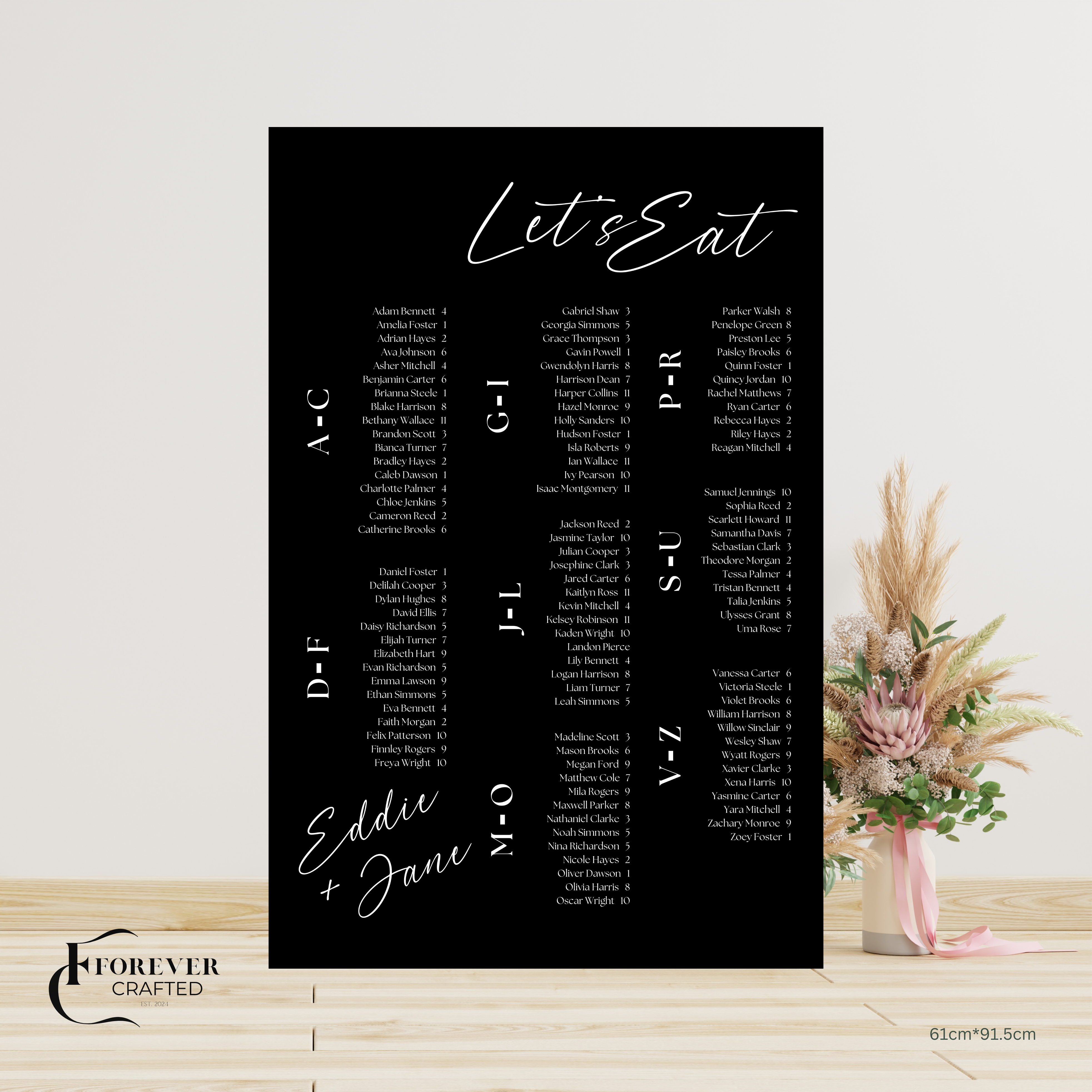 Seating Chart - Smitten