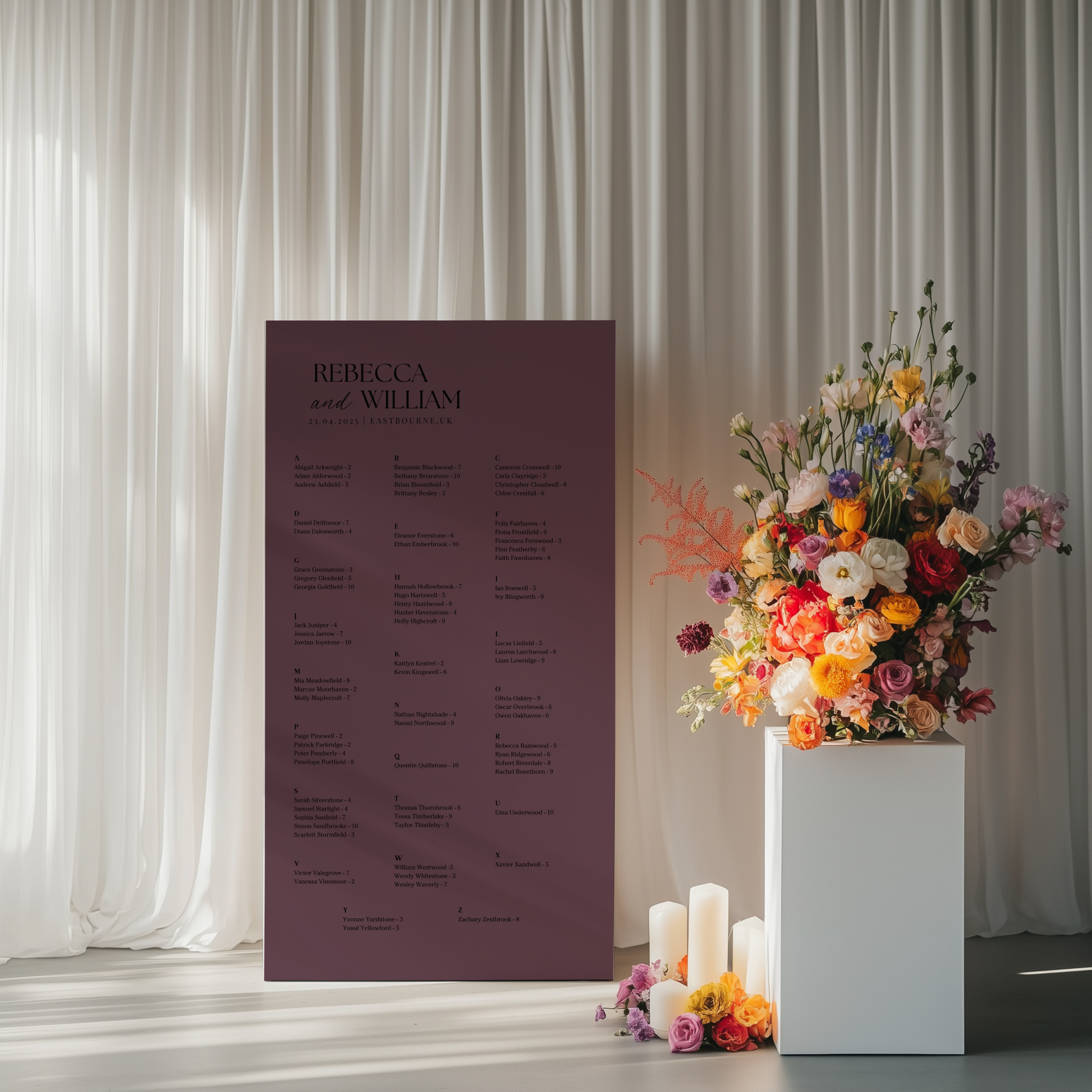 Seating Chart - Allure