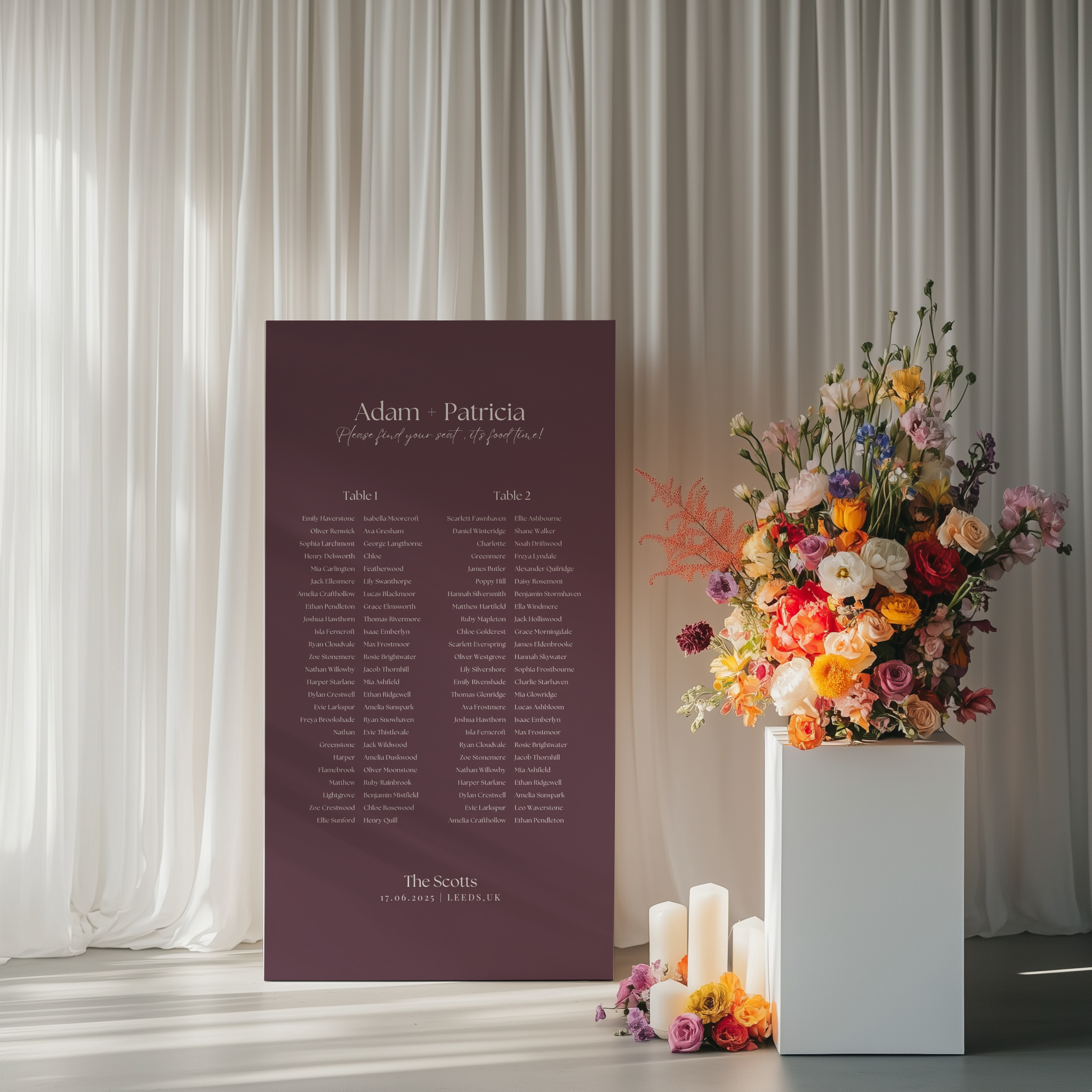 Seating Chart - Beloved