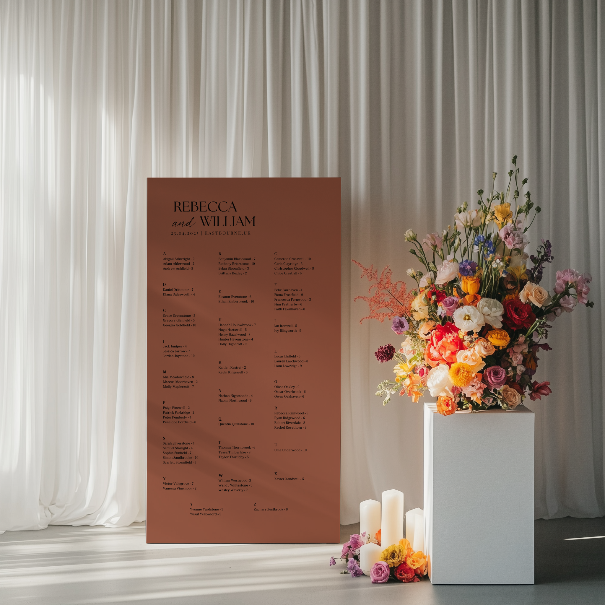 Seating Chart - Allure