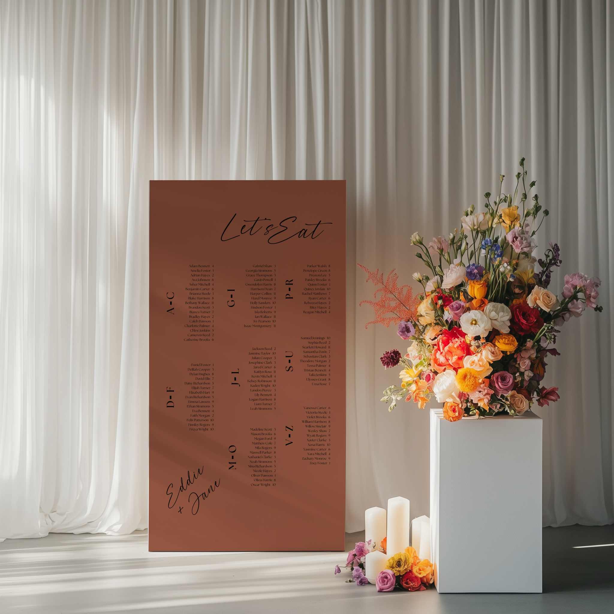 Seating Chart - Smitten