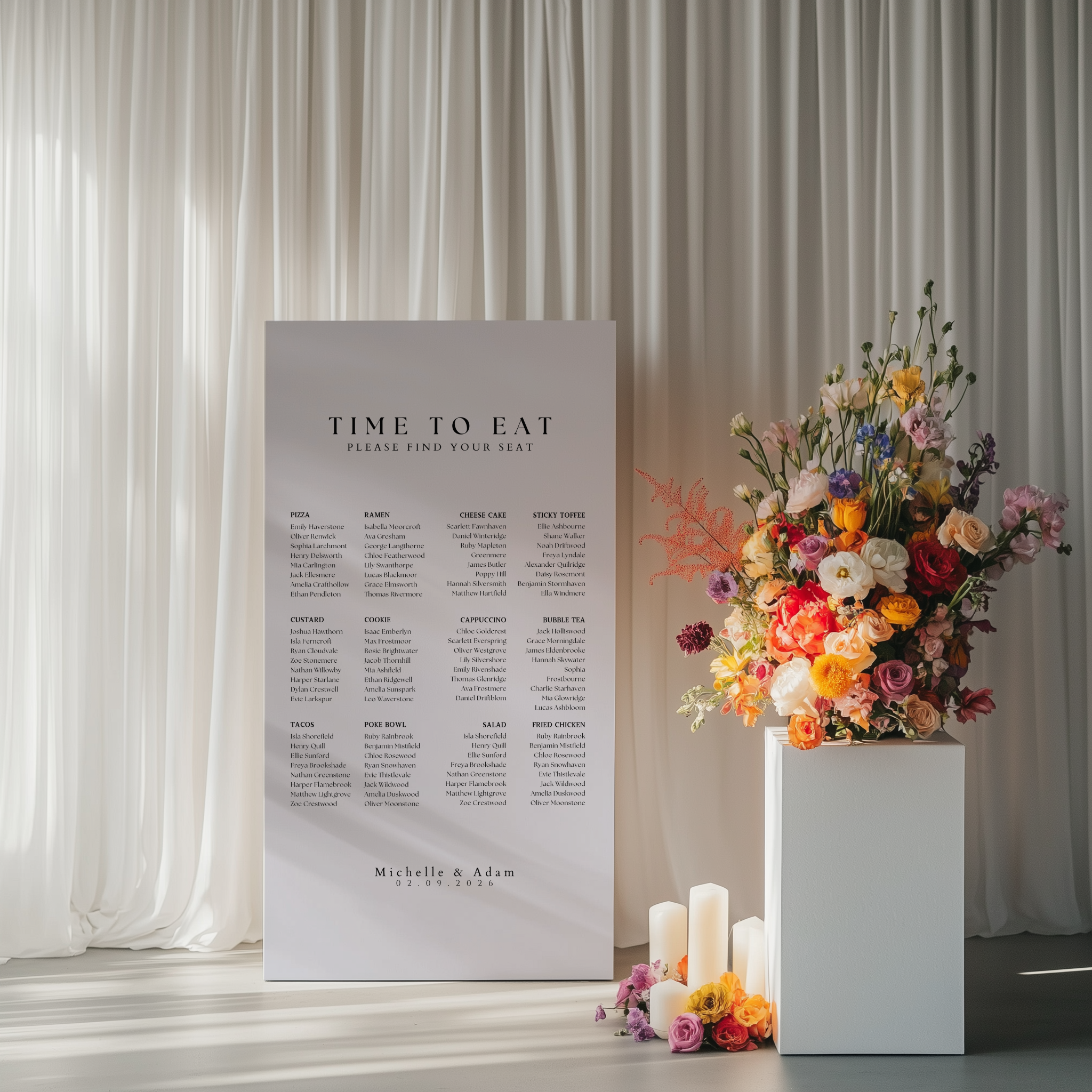 Seating Chart - Lumière