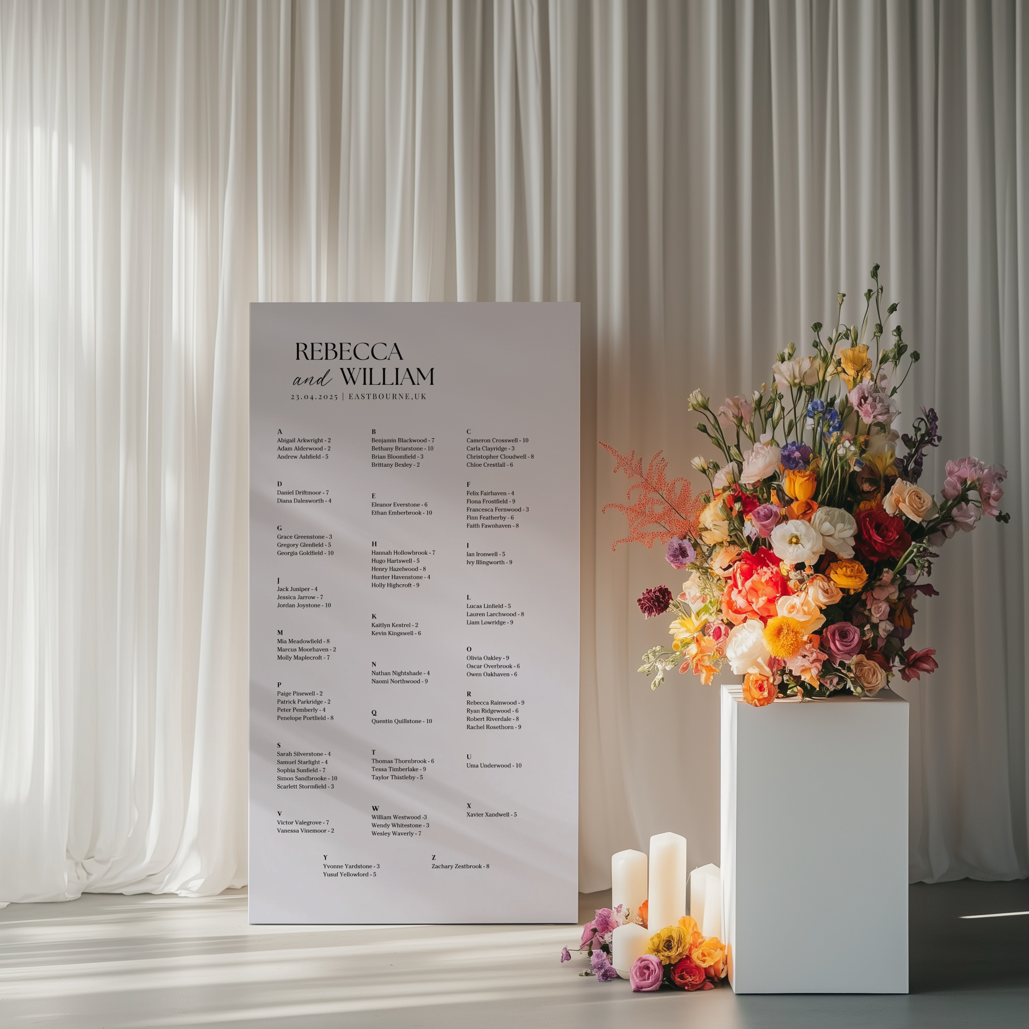 Seating Chart - Allure