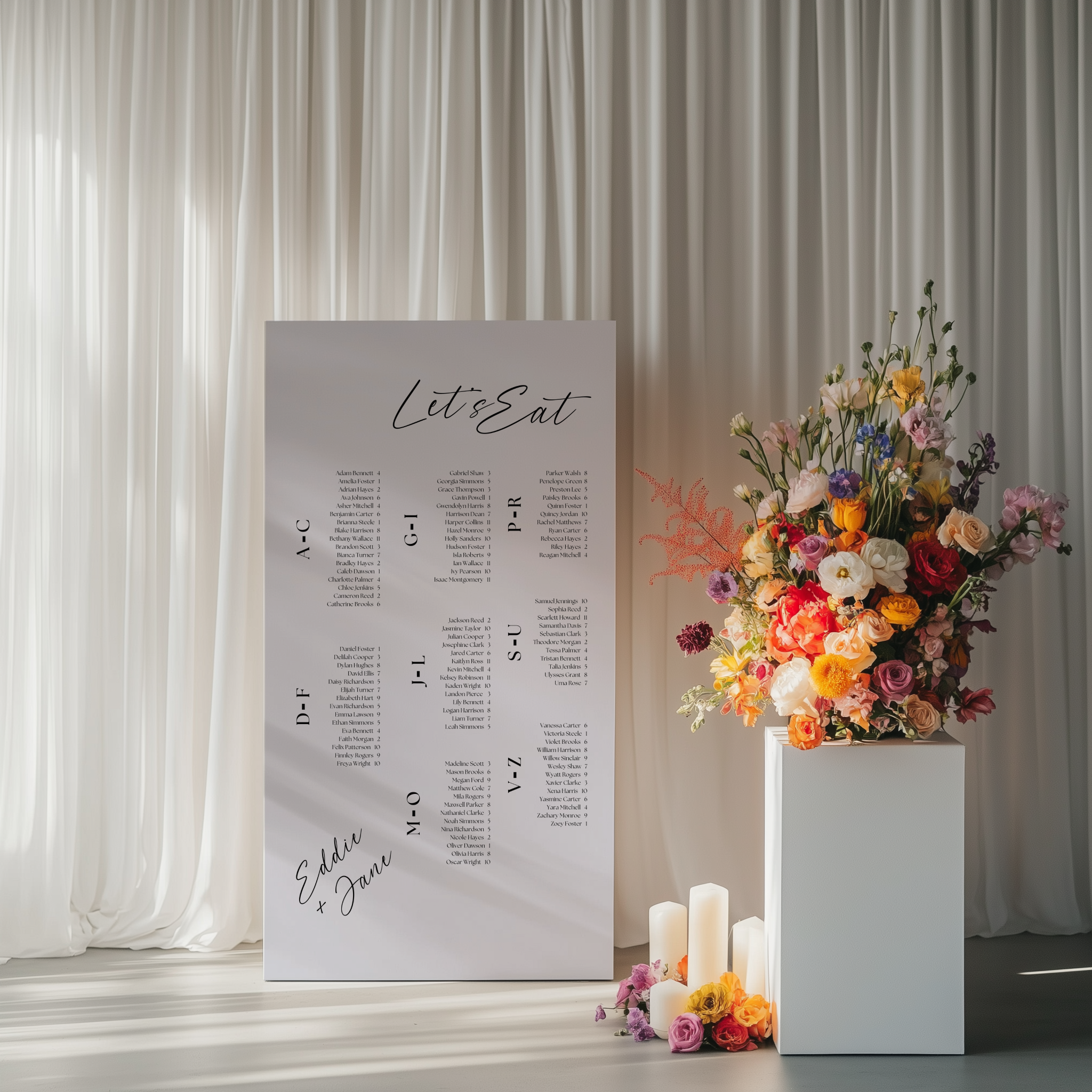 Seating Chart - Smitten